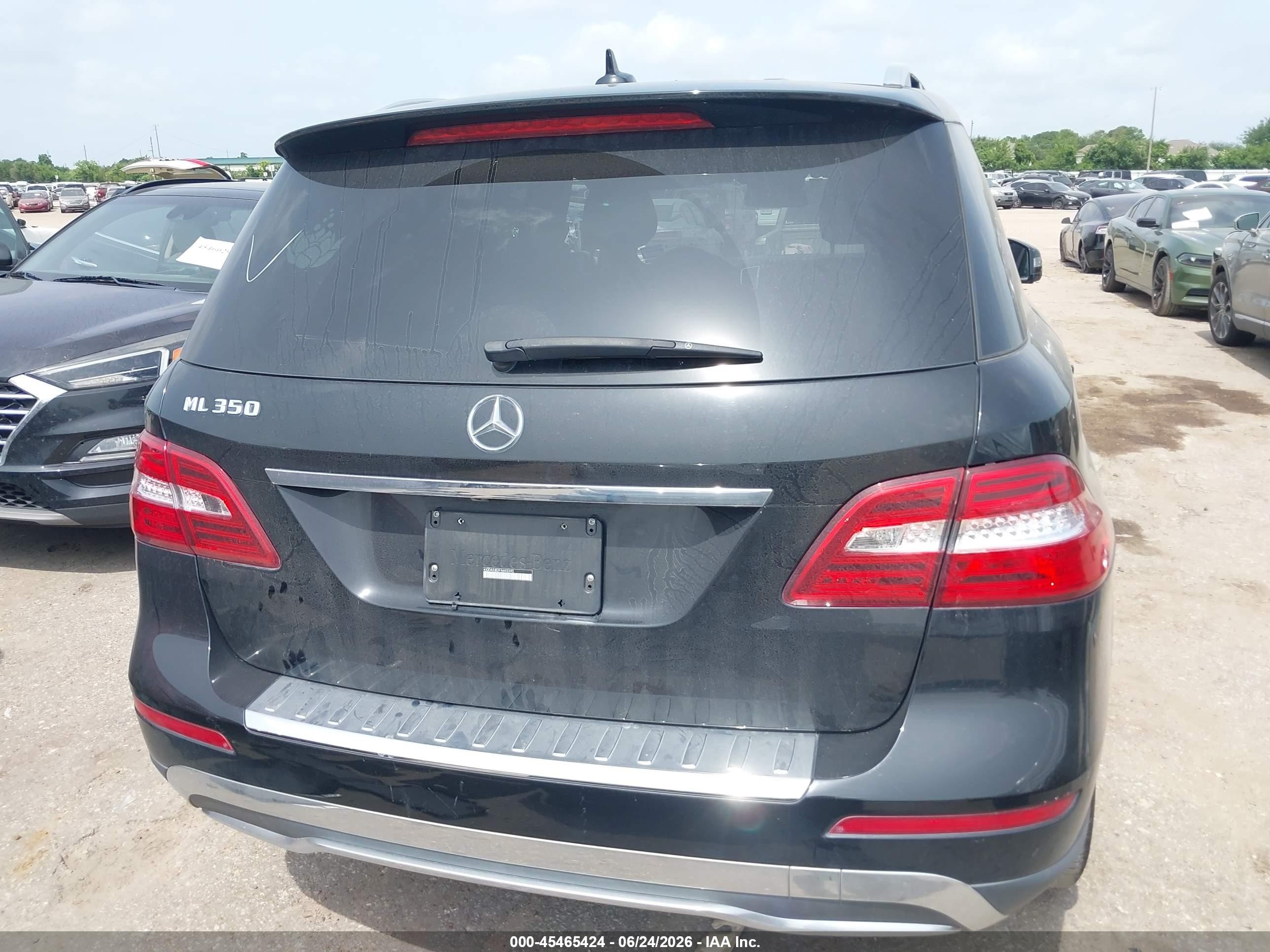 2015 Mercedes-benz Ml 350   Black vin: 4JGDA5JB2FA603395