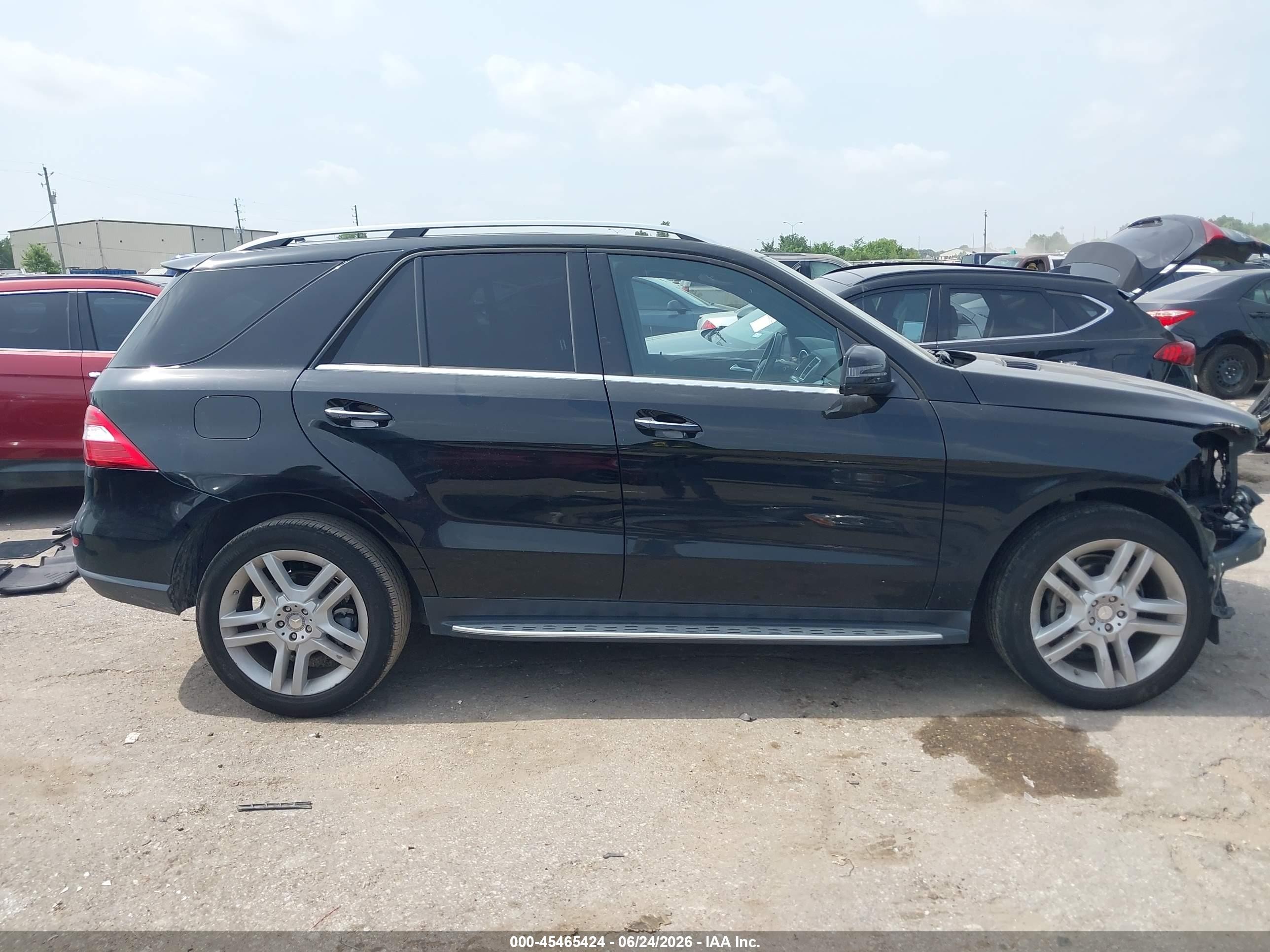 2015 Mercedes-benz Ml 350   Black vin: 4JGDA5JB2FA603395