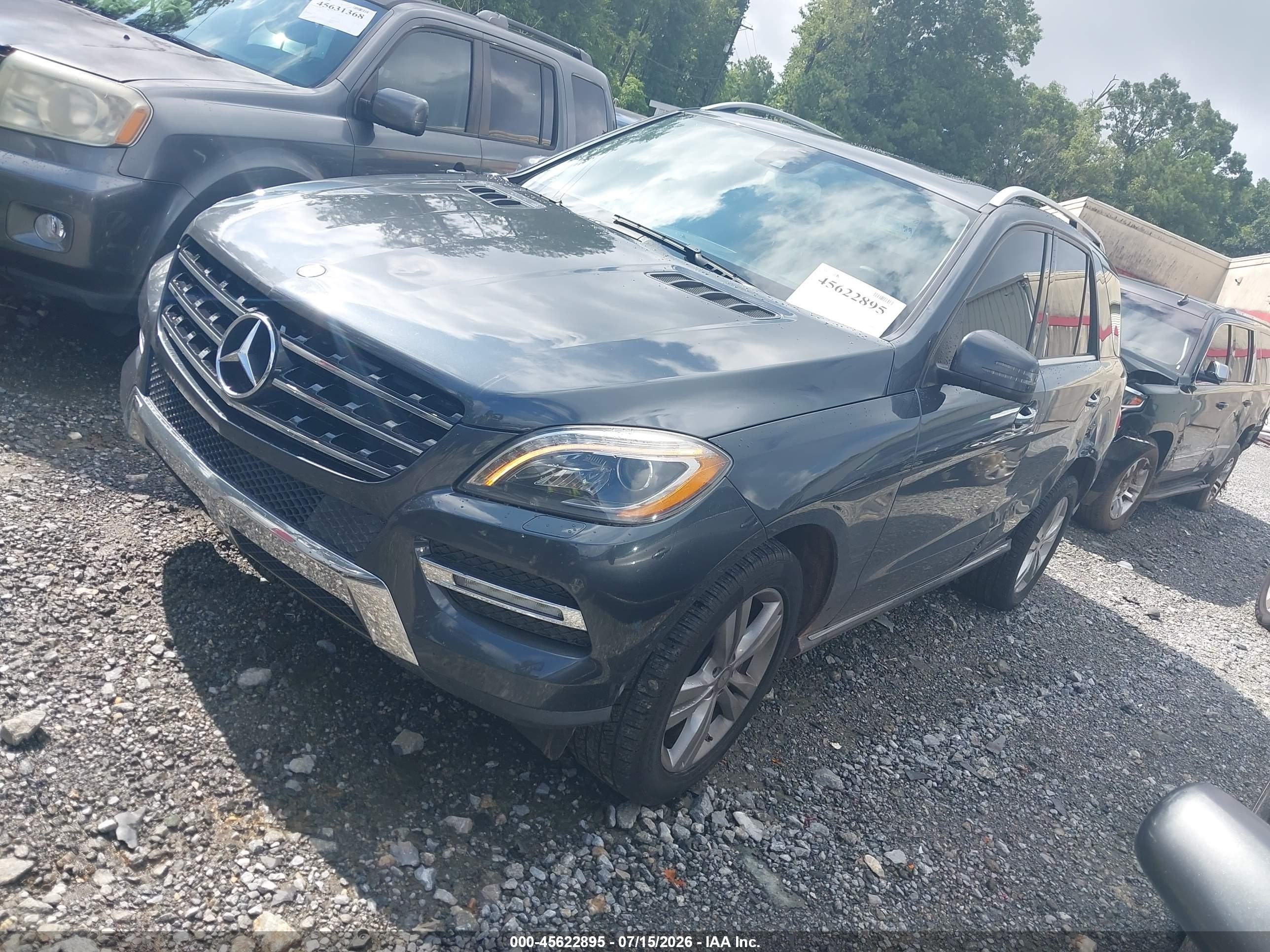 2013 Mercedes-benz Ml 350 Gray vin: 4JGDA5JB3DA118289
