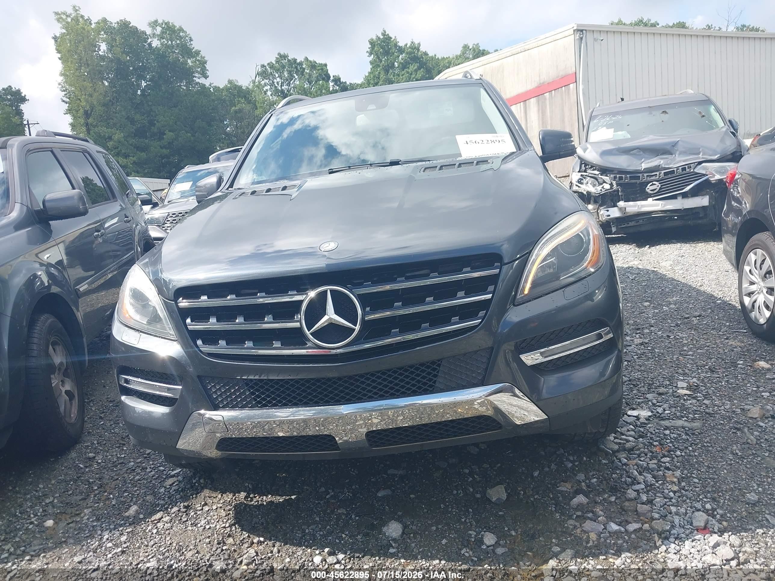 2013 Mercedes-benz Ml 350 Gray vin: 4JGDA5JB3DA118289