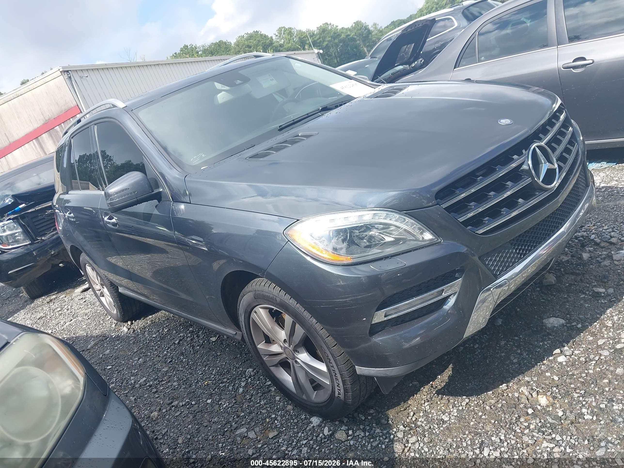 2013 Mercedes-benz Ml 350 Gray vin: 4JGDA5JB3DA118289