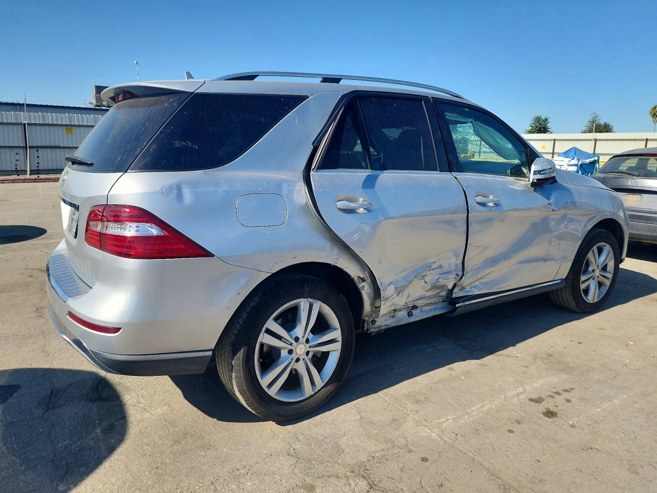 2013 Mercedes-benz Ml 350 Silver vin: 4JGDA5JB3DA191128