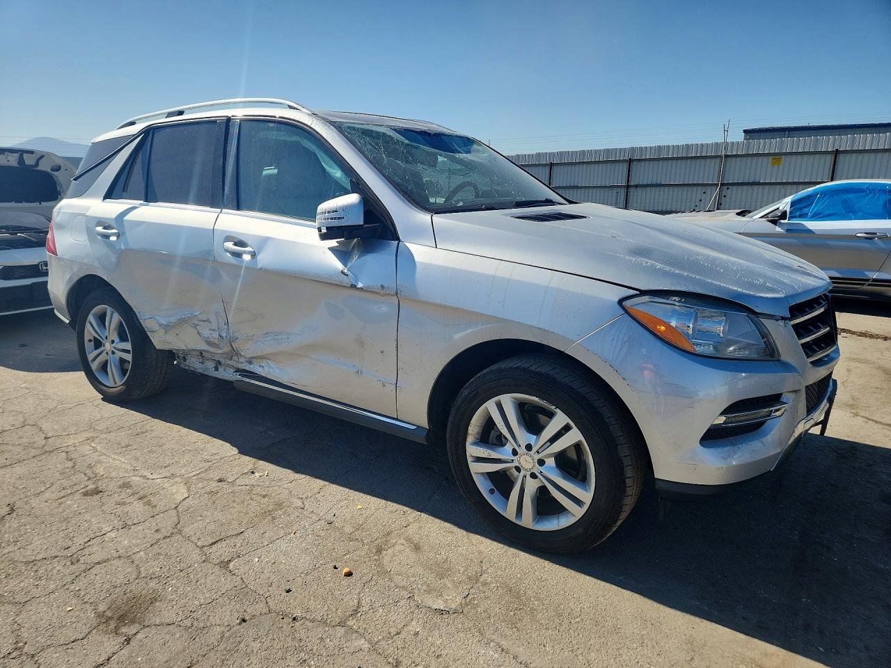 2013 Mercedes-benz Ml 350 Silver vin: 4JGDA5JB3DA191128