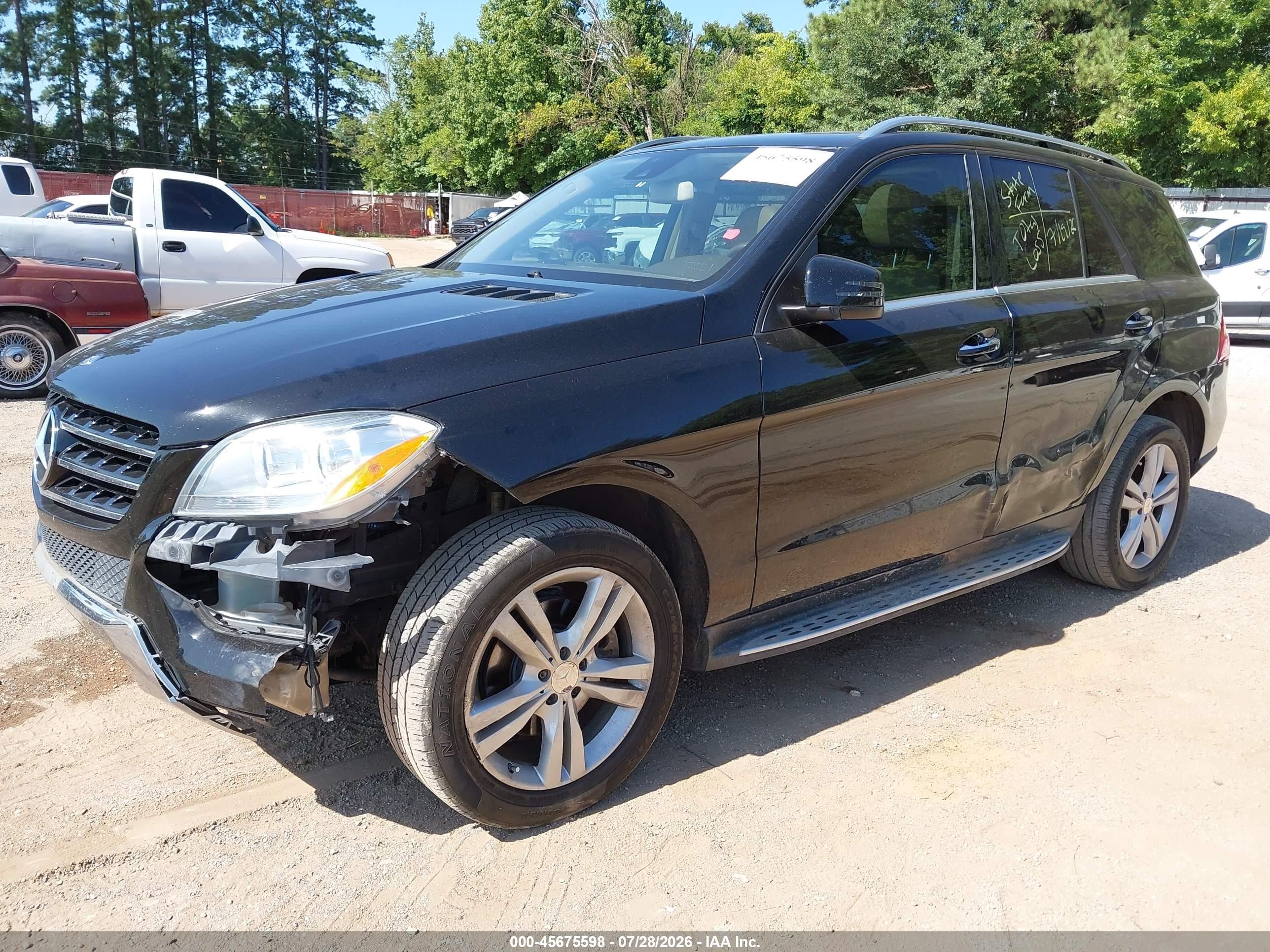 2014 Mercedes-benz Ml 350   Black vin: 4JGDA5JB3EA339201