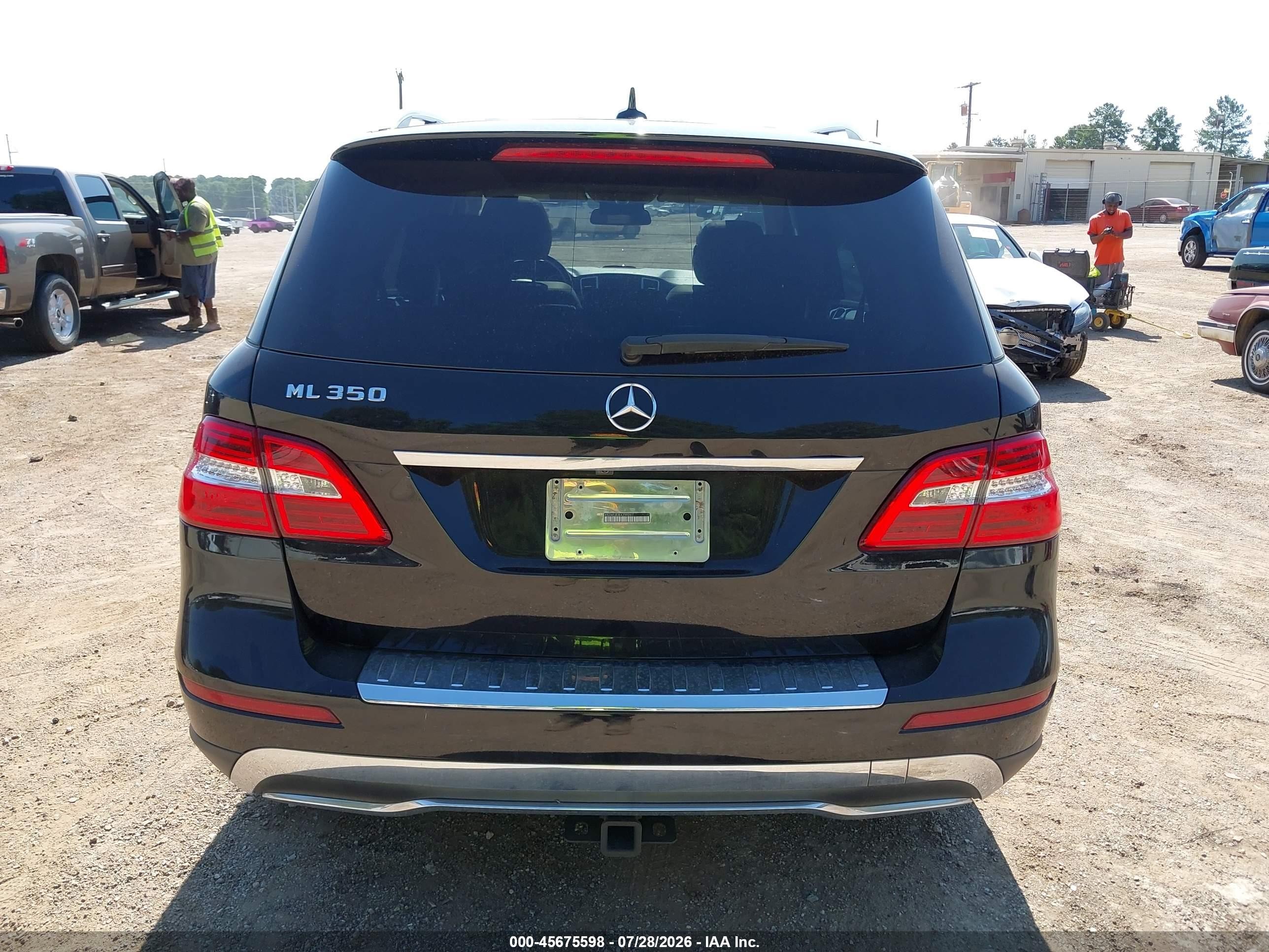 2014 Mercedes-benz Ml 350   Black vin: 4JGDA5JB3EA339201