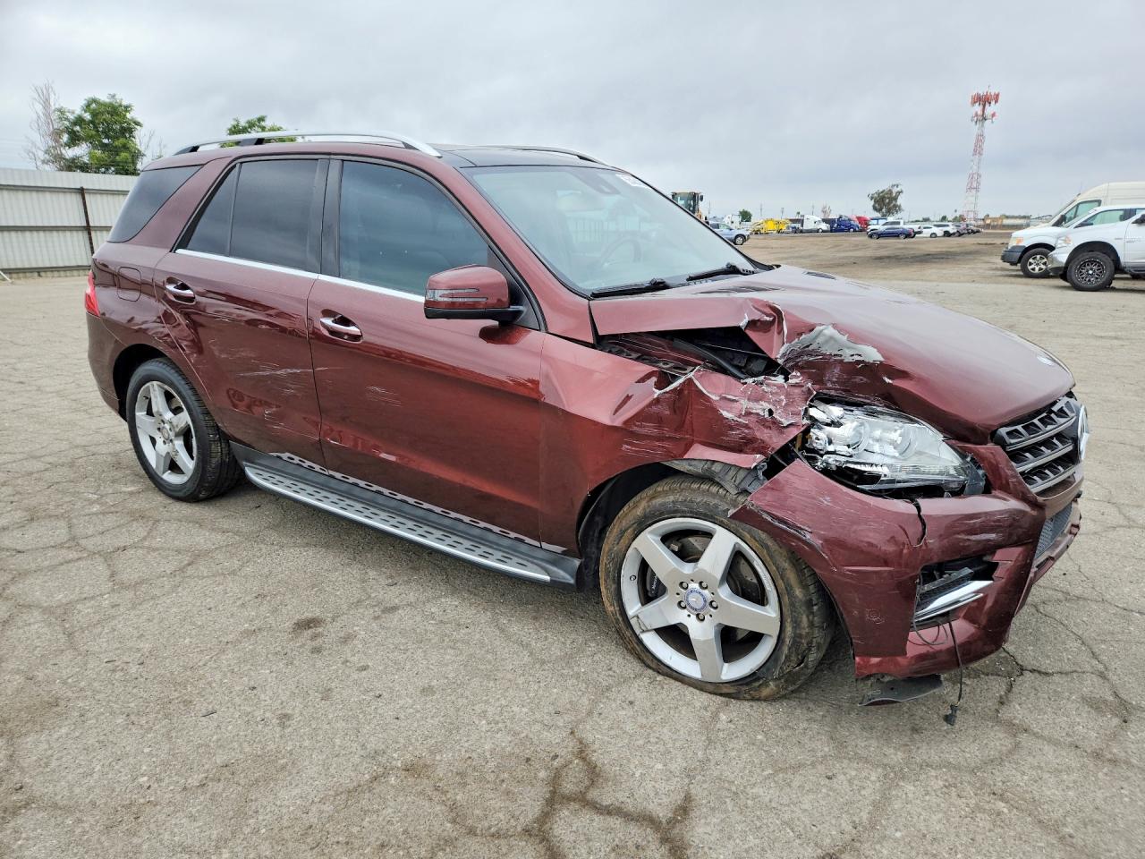 2015 Mercedes-benz Ml 350 Burgundy vin: 4JGDA5JB3FA452261