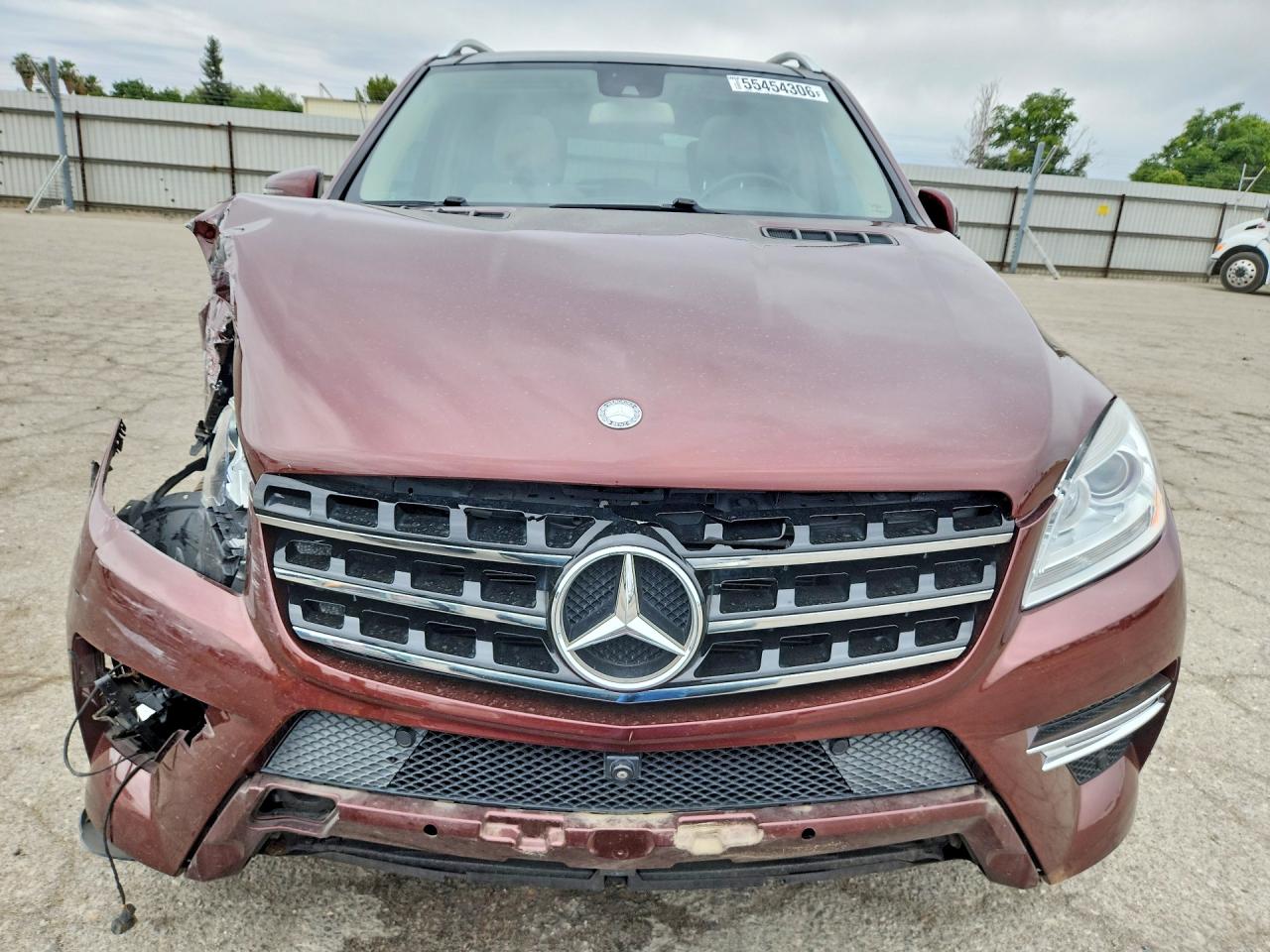 2015 Mercedes-benz Ml 350 Burgundy vin: 4JGDA5JB3FA452261