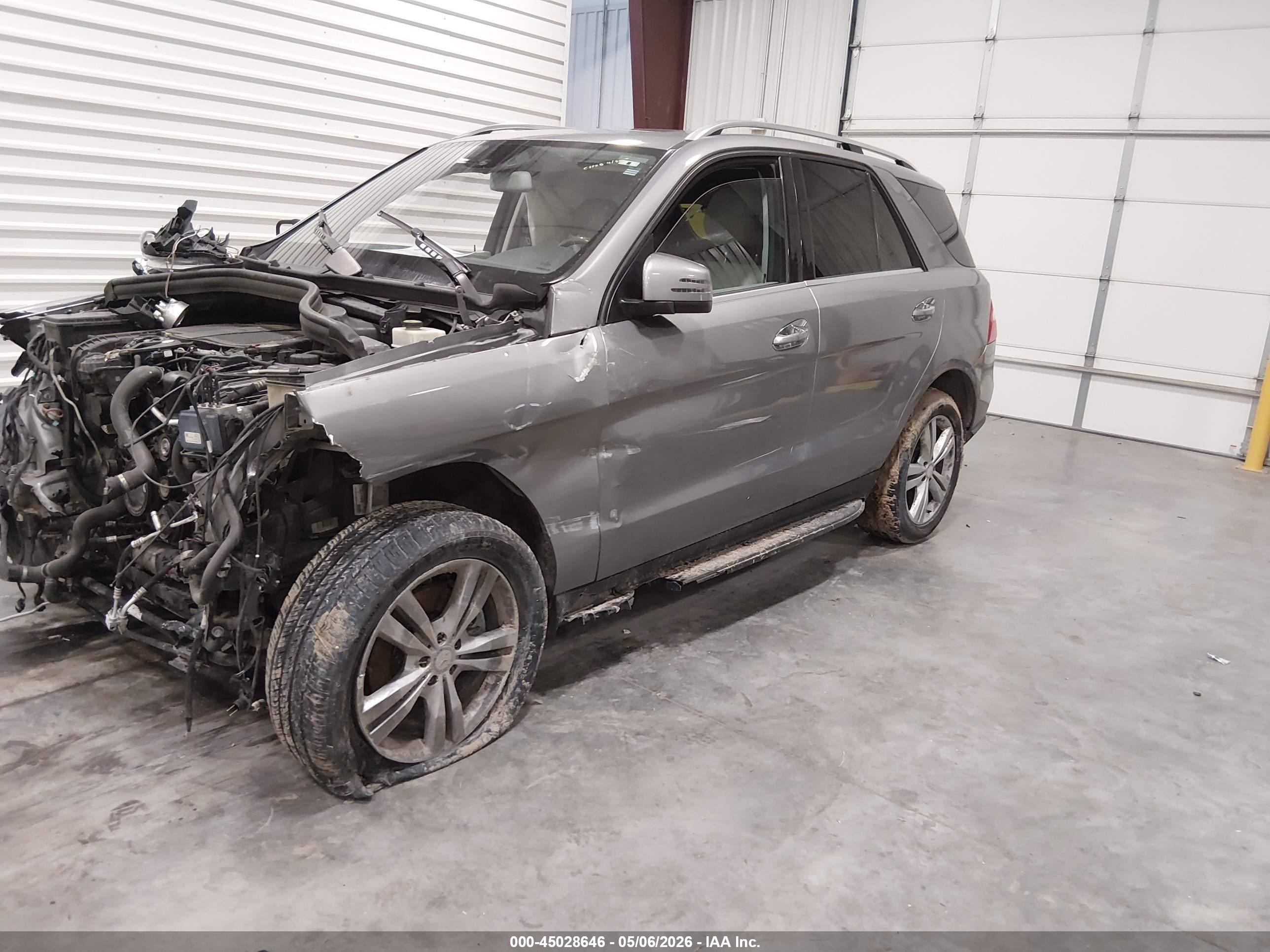 2015 Mercedes-benz Ml 350   Silver vin: 4JGDA5JB3FA467648