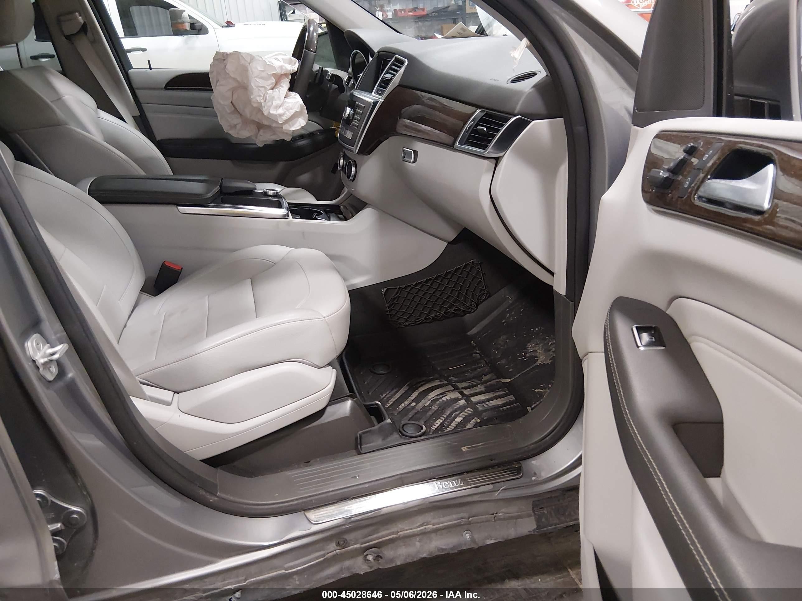 2015 Mercedes-benz Ml 350   Silver vin: 4JGDA5JB3FA467648