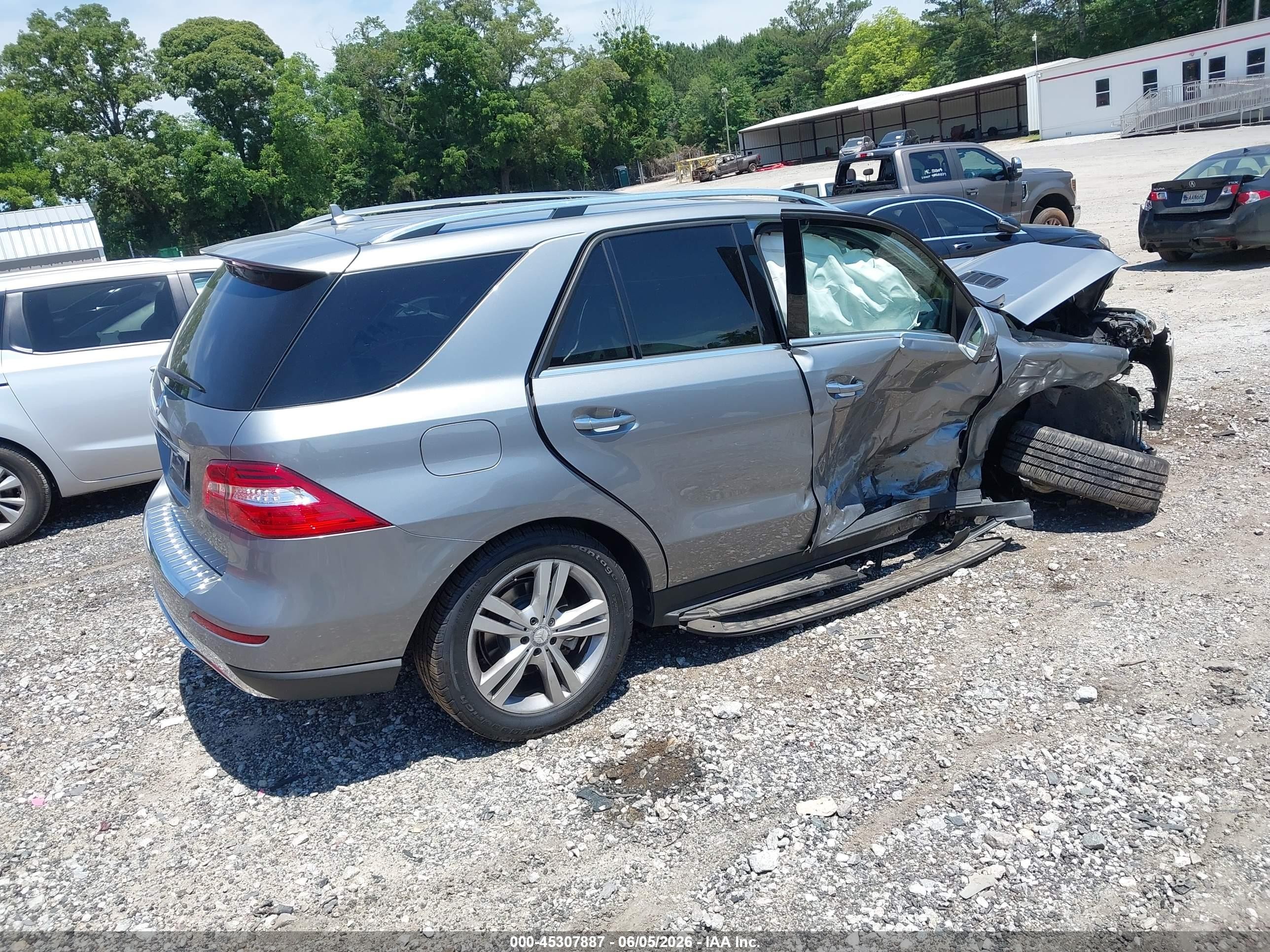 2015 Mercedes-benz Ml 350   Gray vin: 4JGDA5JB3FA560623