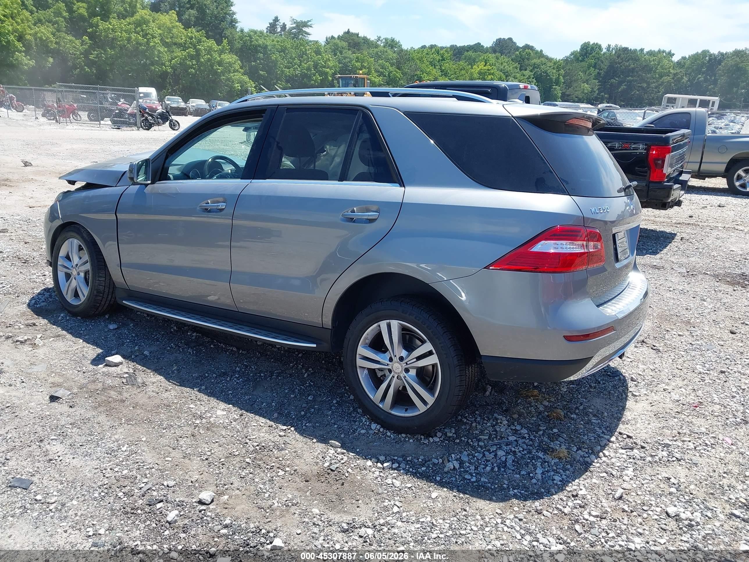 2015 Mercedes-benz Ml 350   Gray vin: 4JGDA5JB3FA560623