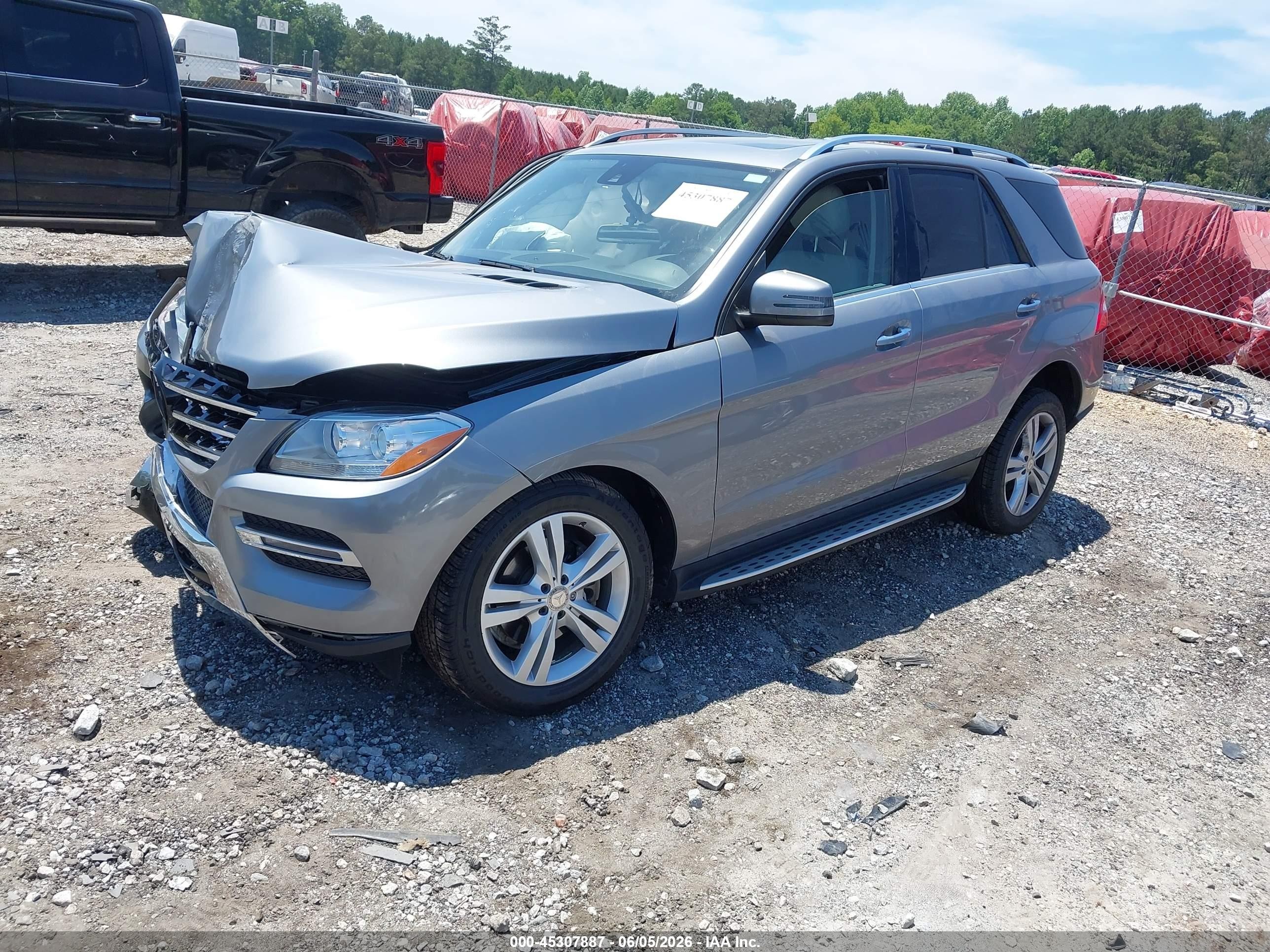 2015 Mercedes-benz Ml 350   Gray vin: 4JGDA5JB3FA560623