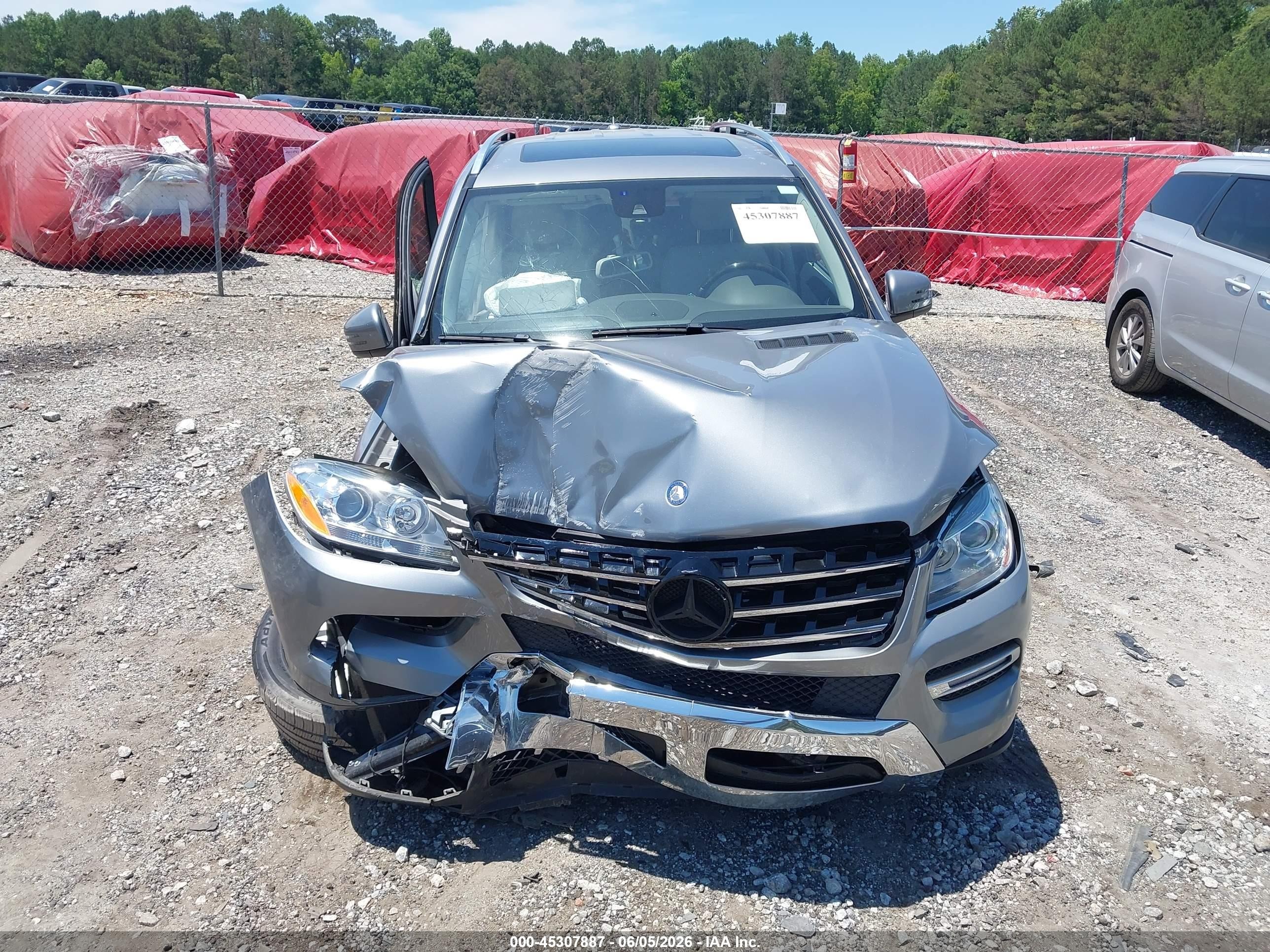 2015 Mercedes-benz Ml 350   Gray vin: 4JGDA5JB3FA560623