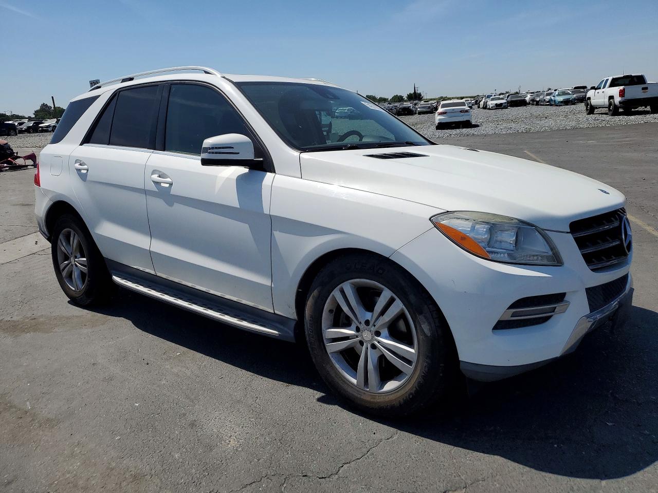 2015 Mercedes-benz Ml 350 White vin: 4JGDA5JB3FA596487