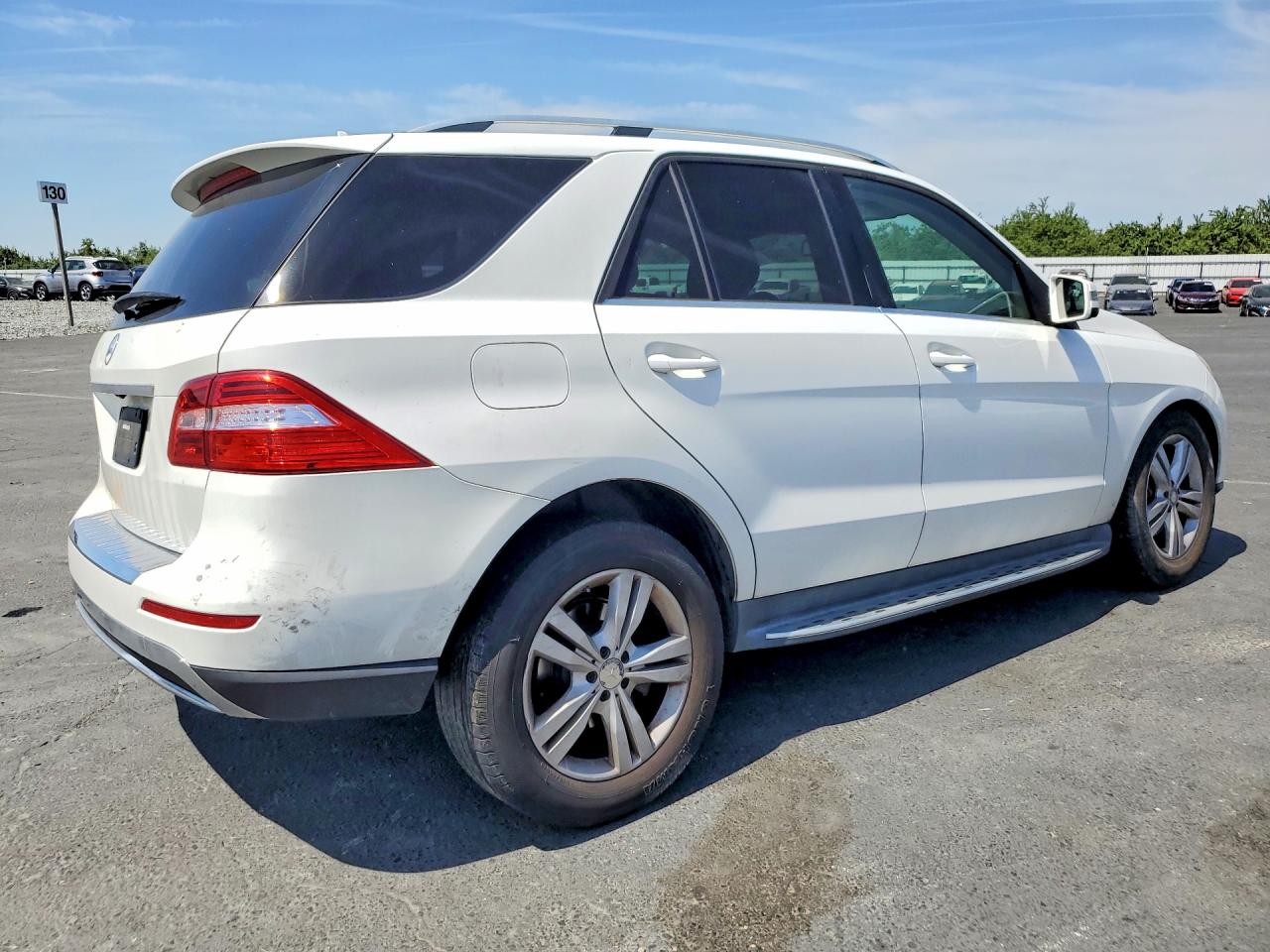 2015 Mercedes-benz Ml 350 White vin: 4JGDA5JB3FA596487