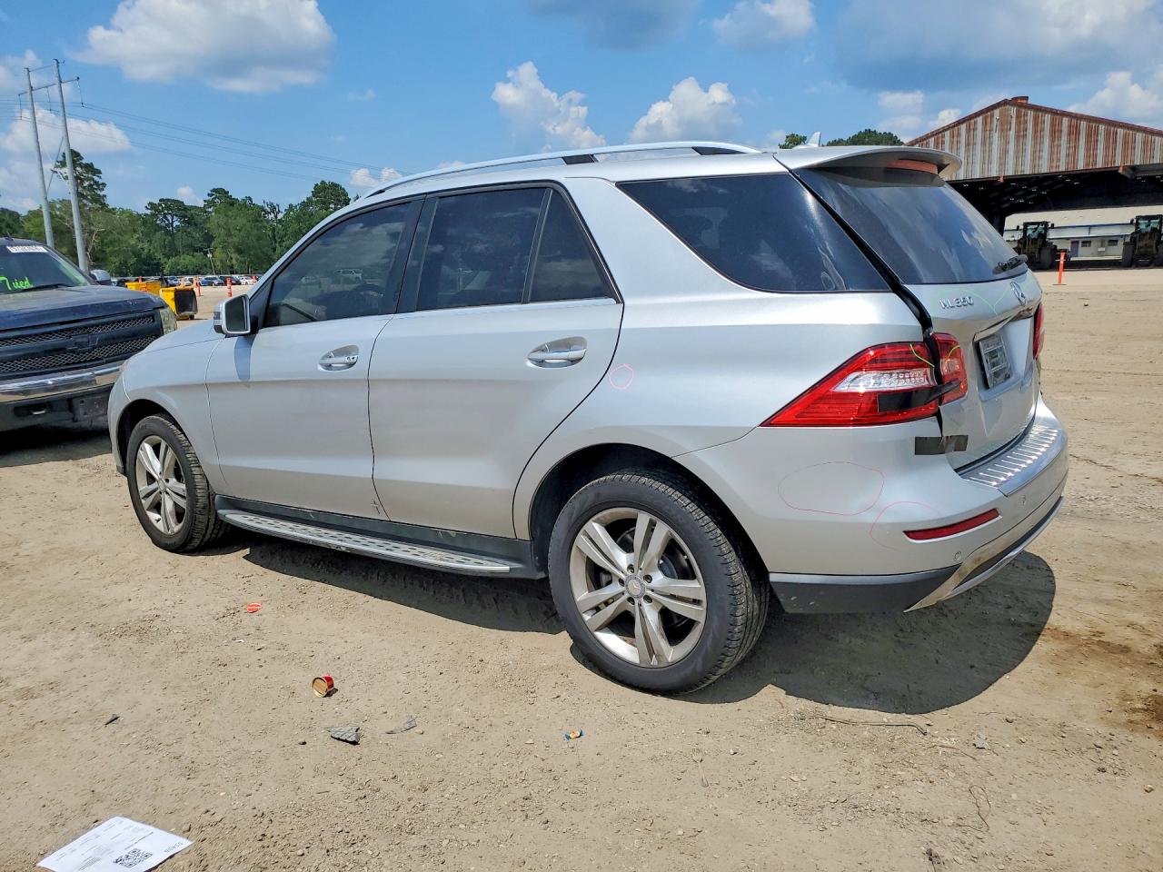 2013 Mercedes-benz Ml 350 Silver vin: 4JGDA5JB4DA144190