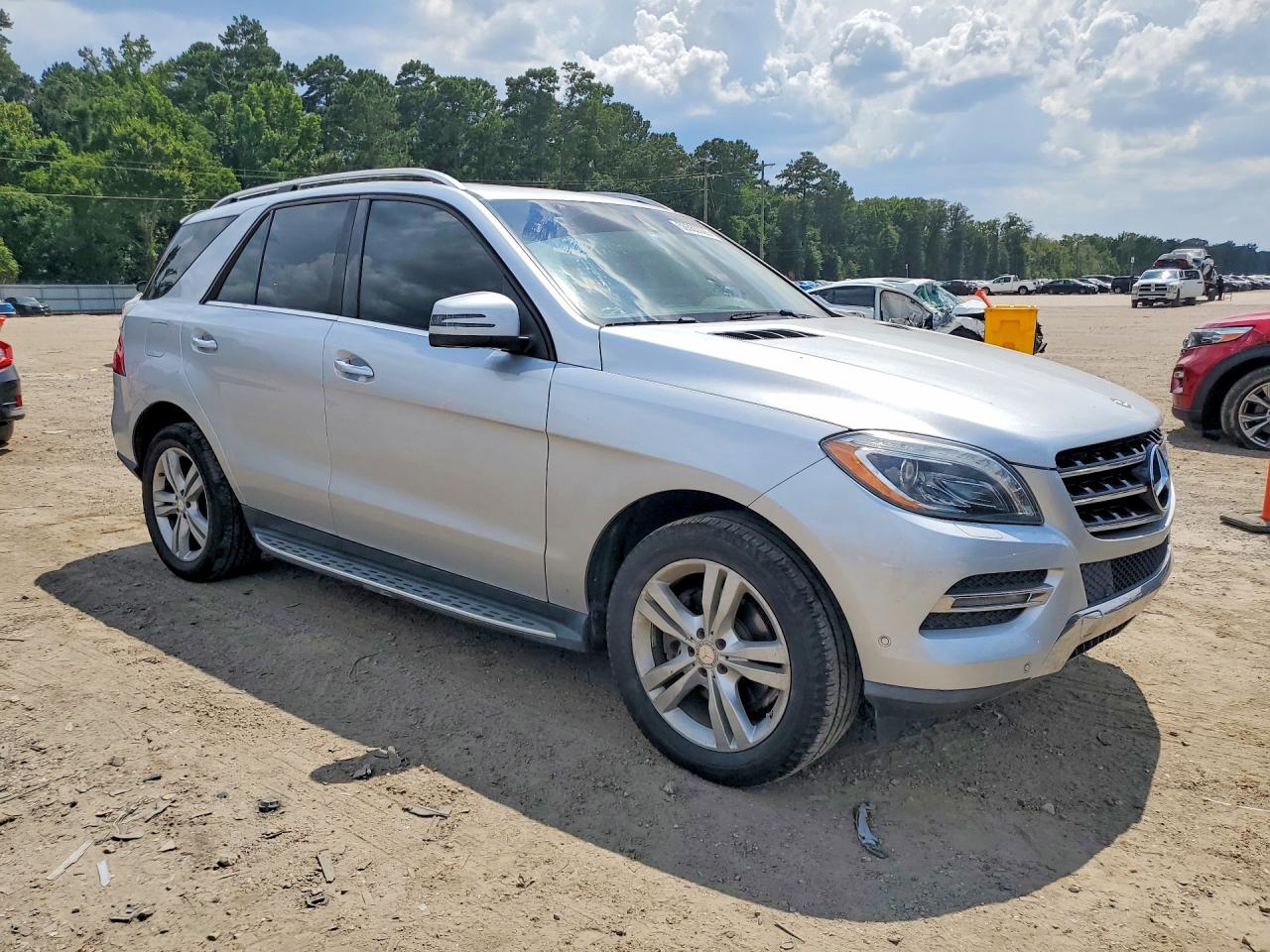 2013 Mercedes-benz Ml 350 Silver vin: 4JGDA5JB4DA144190