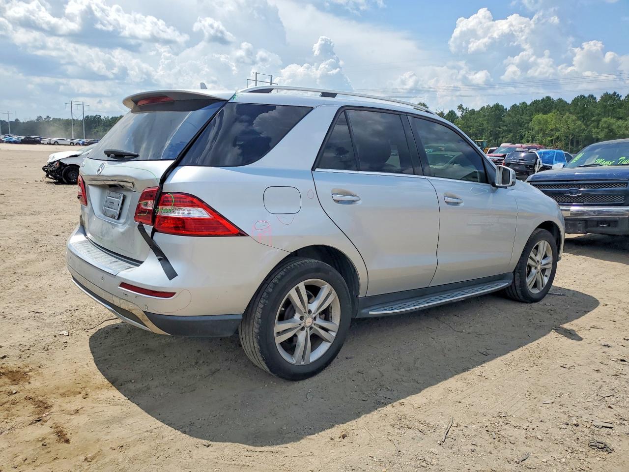 2013 Mercedes-benz Ml 350 Silver vin: 4JGDA5JB4DA144190