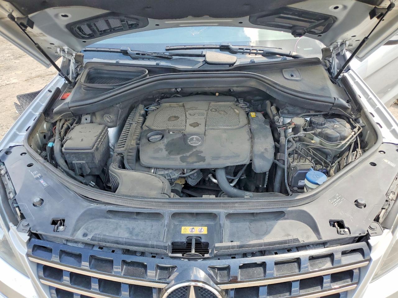 2013 Mercedes-benz Ml 350 Silver vin: 4JGDA5JB4DA144190