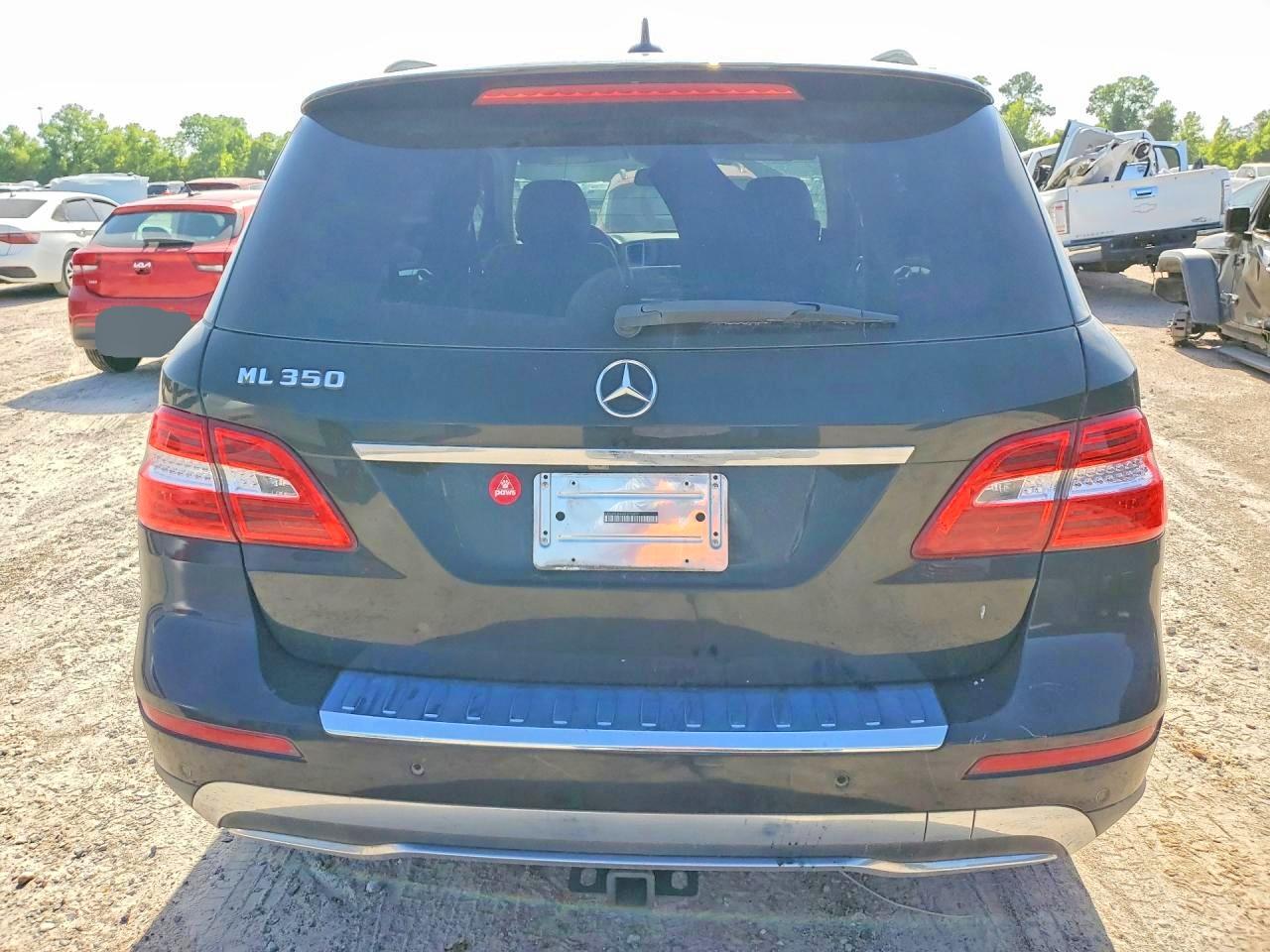 2013 Mercedes-benz Ml 350 Black vin: 4JGDA5JB4DA175309