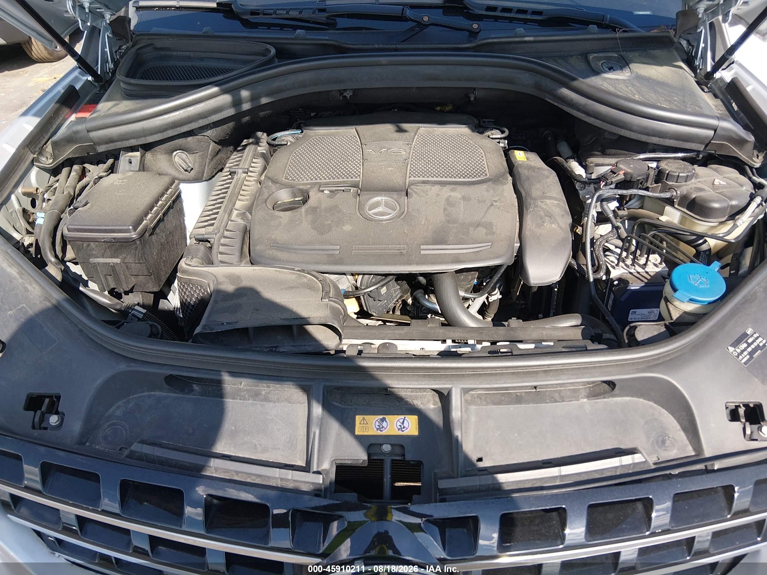 2014 Mercedes-benz Ml 350   Серебряный vin: 4JGDA5JB4EA281423
