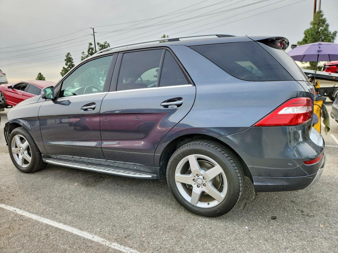 2014 Mercedes-benz Ml 350 Gray vin: 4JGDA5JB4EA325419