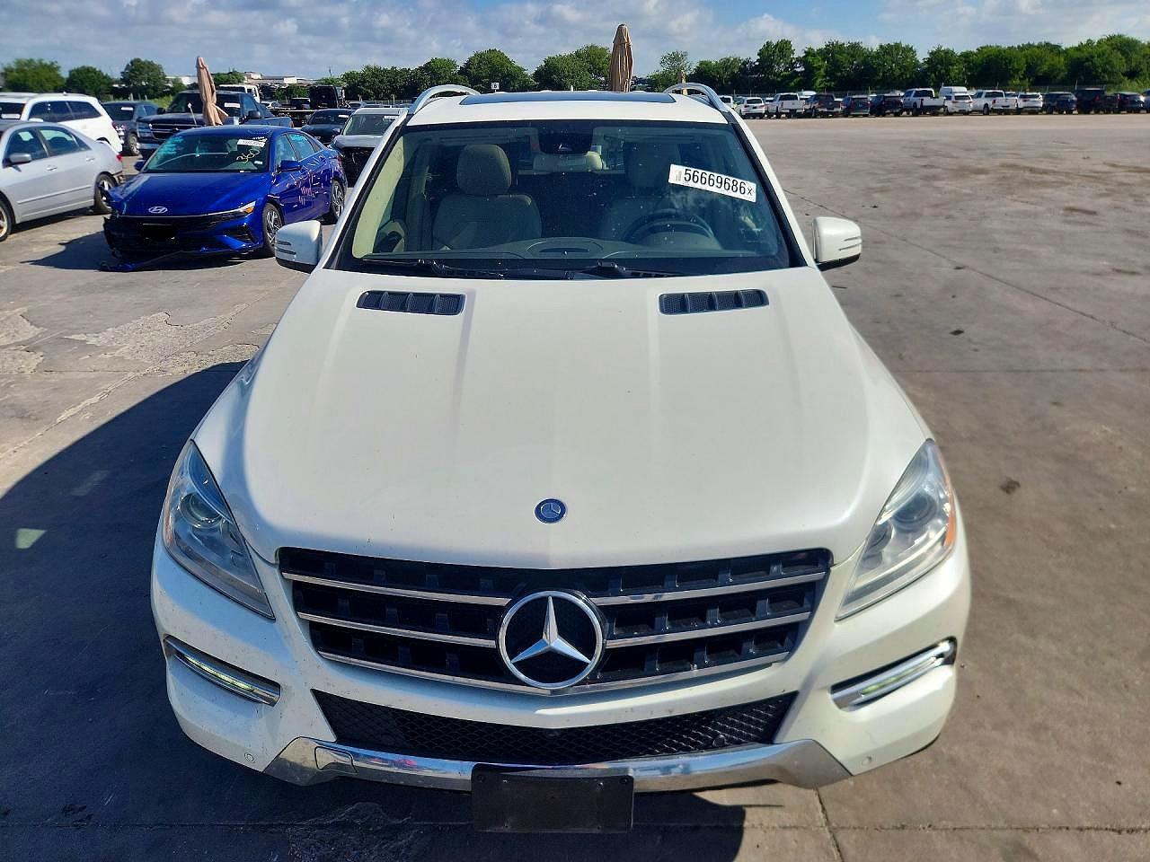 2014 Mercedes-benz Ml 350 White vin: 4JGDA5JB4EA411782