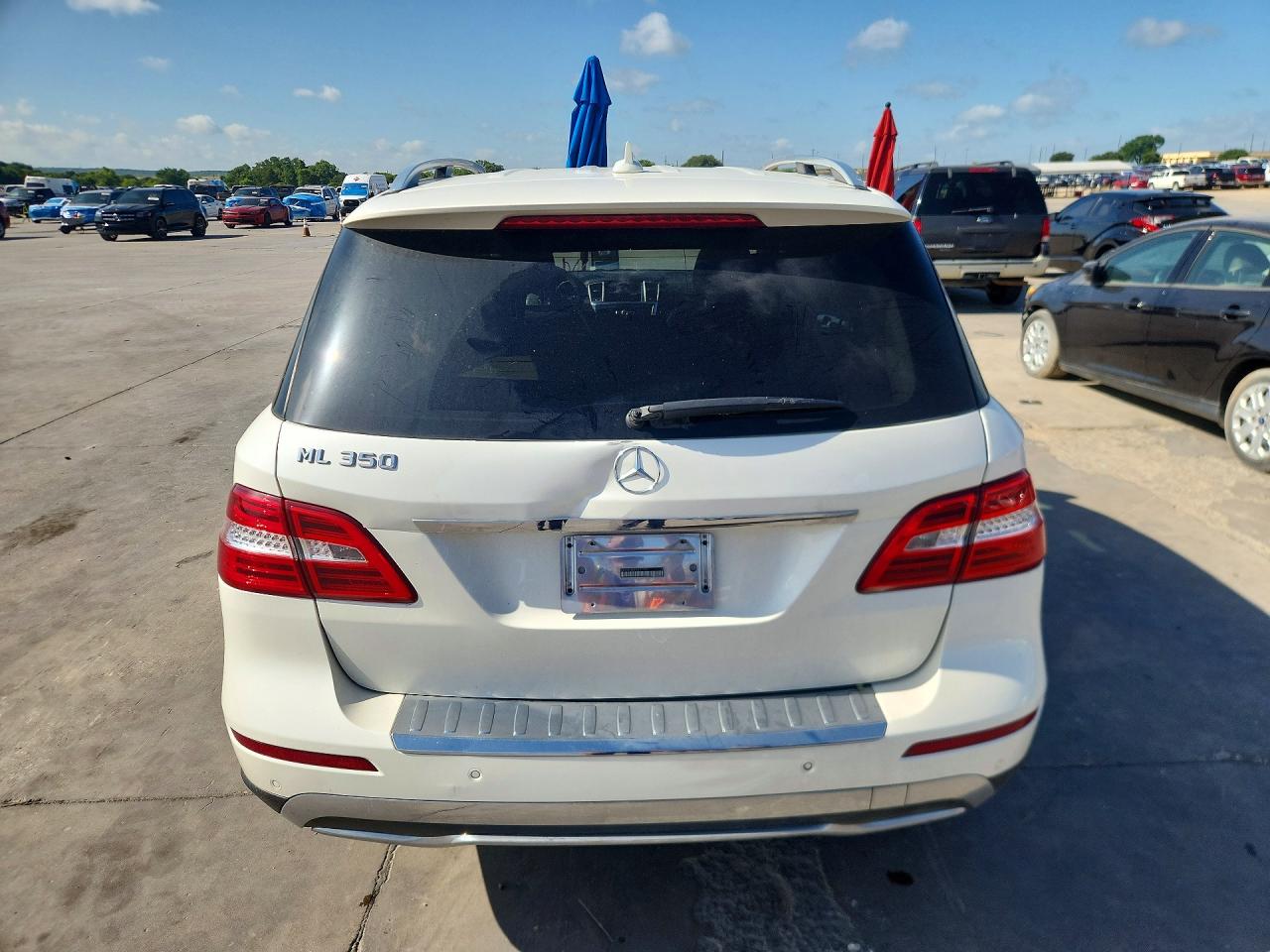 2014 Mercedes-benz Ml 350 White vin: 4JGDA5JB4EA411782