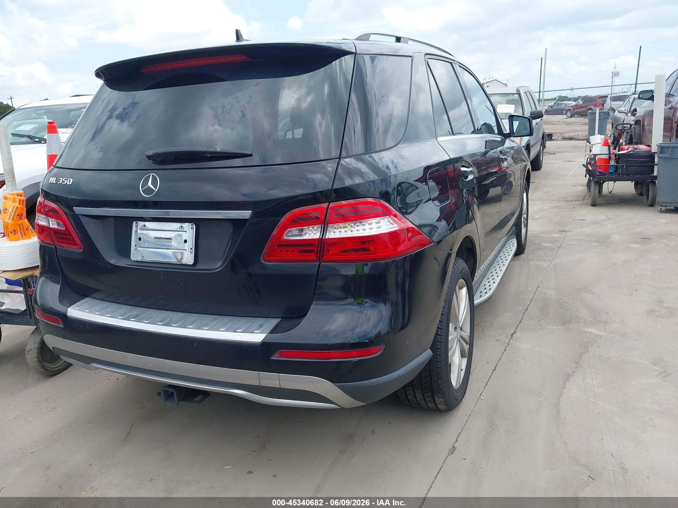 2015 Mercedes-benz Ml 350   Black vin: 4JGDA5JB4FA463298