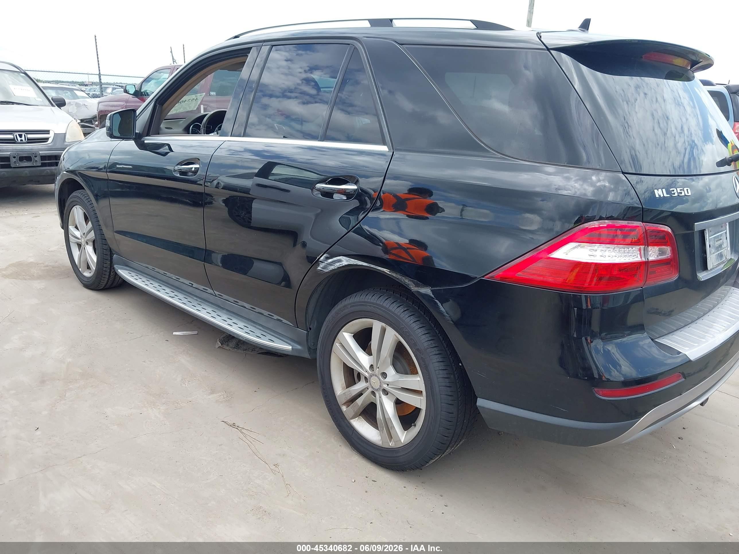 2015 Mercedes-benz Ml 350   Black vin: 4JGDA5JB4FA463298