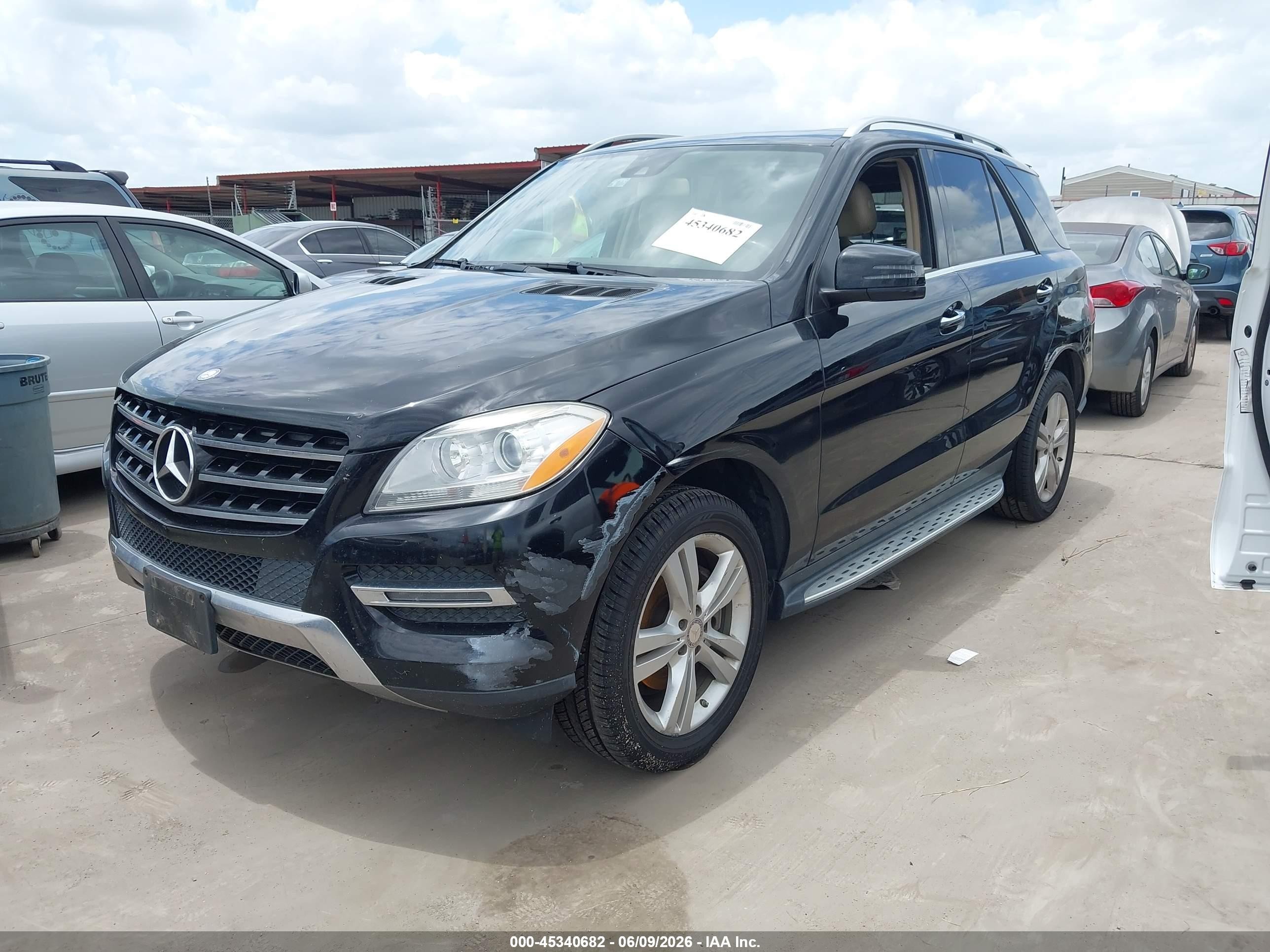 2015 Mercedes-benz Ml 350   Black vin: 4JGDA5JB4FA463298