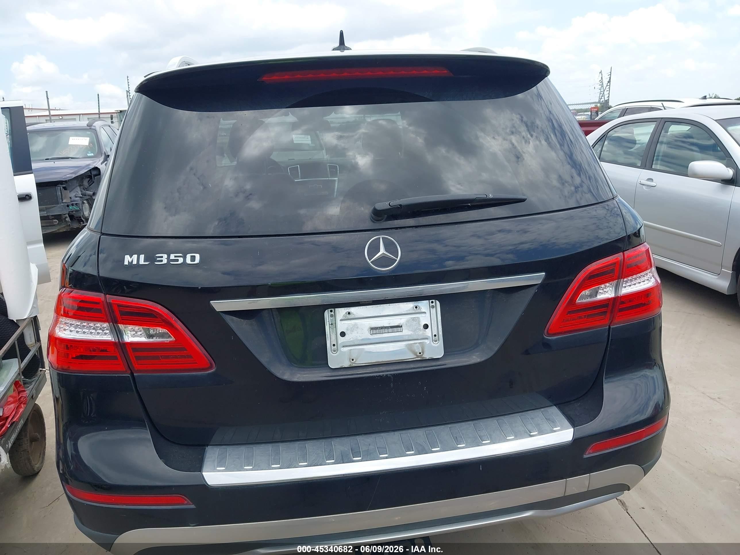 2015 Mercedes-benz Ml 350   Black vin: 4JGDA5JB4FA463298