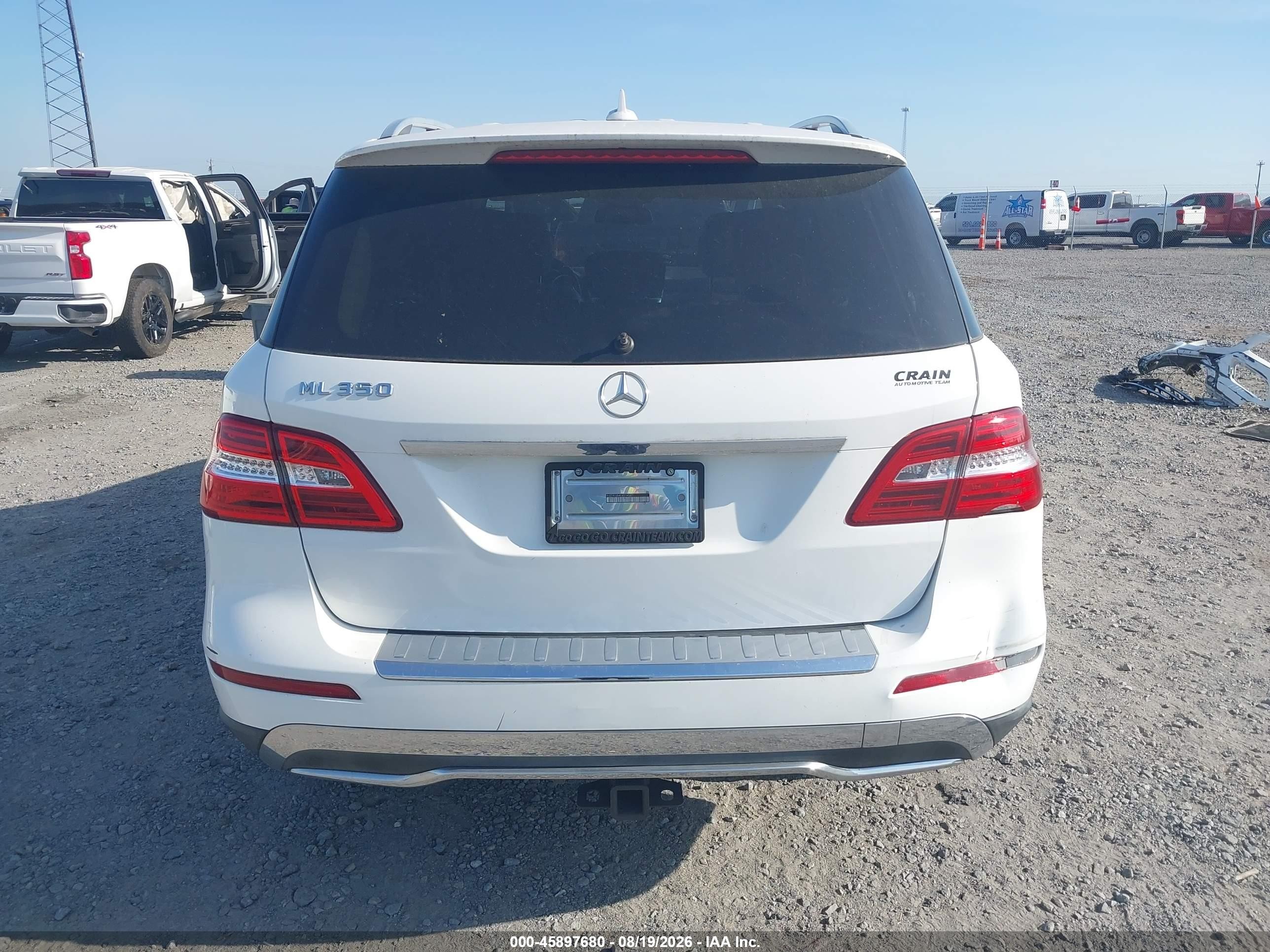 2015 Mercedes-benz Ml 350 White vin: 4JGDA5JB4FA514587