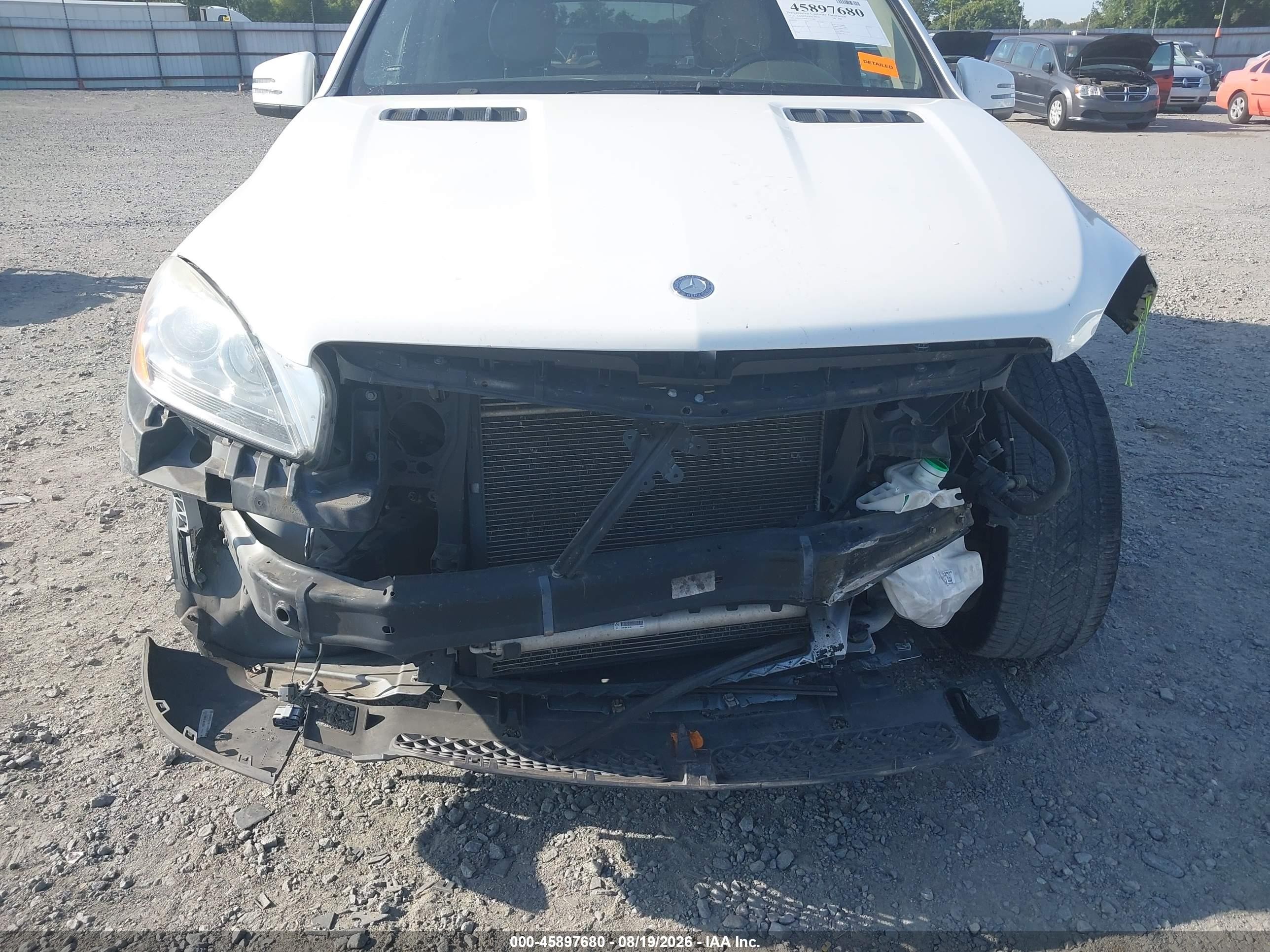 2015 Mercedes-benz Ml 350 White vin: 4JGDA5JB4FA514587