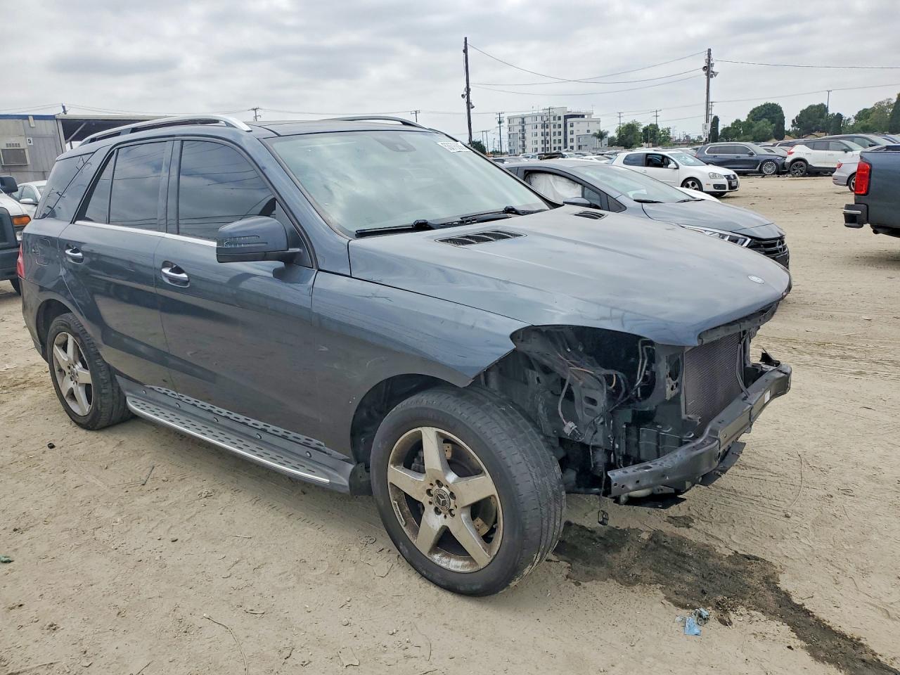 2015 Mercedes-benz Ml 350 Gray vin: 4JGDA5JB4FA528201