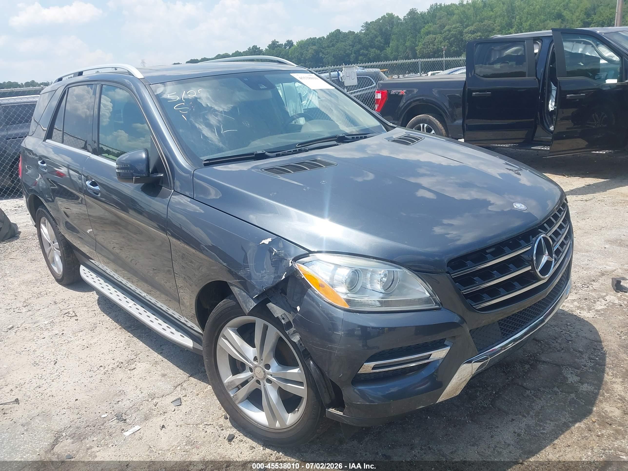 2015 Mercedes-benz Ml 350   Dark Blue vin: 4JGDA5JB4FA535455