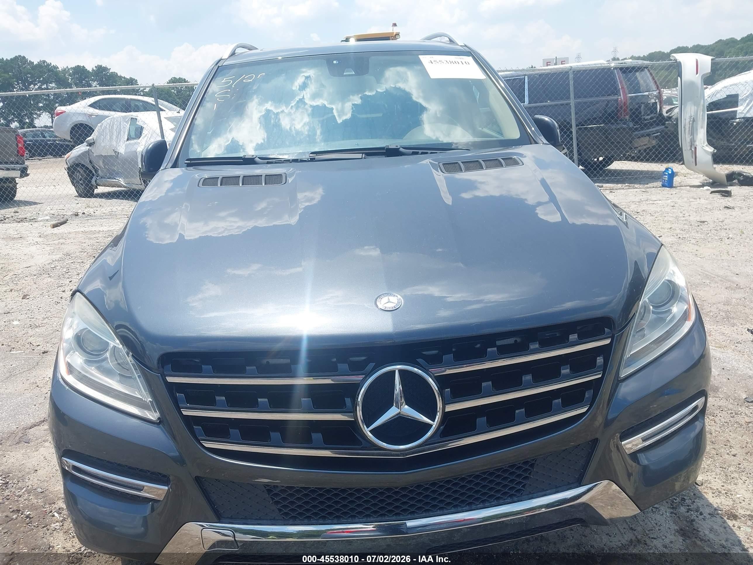 2015 Mercedes-benz Ml 350   Dark Blue vin: 4JGDA5JB4FA535455