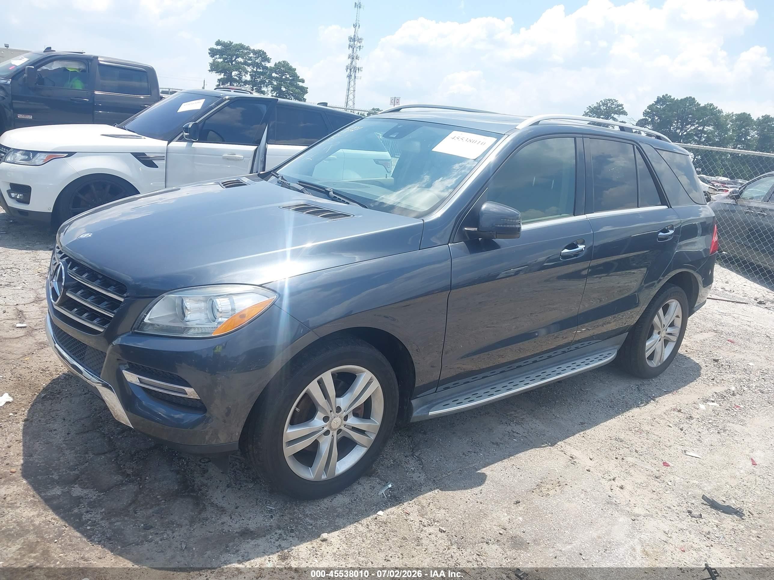 2015 Mercedes-benz Ml 350   Dark Blue vin: 4JGDA5JB4FA535455