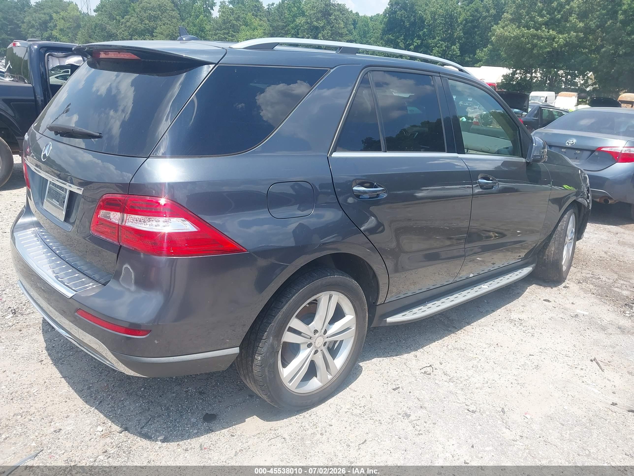 2015 Mercedes-benz Ml 350   Dark Blue vin: 4JGDA5JB4FA535455