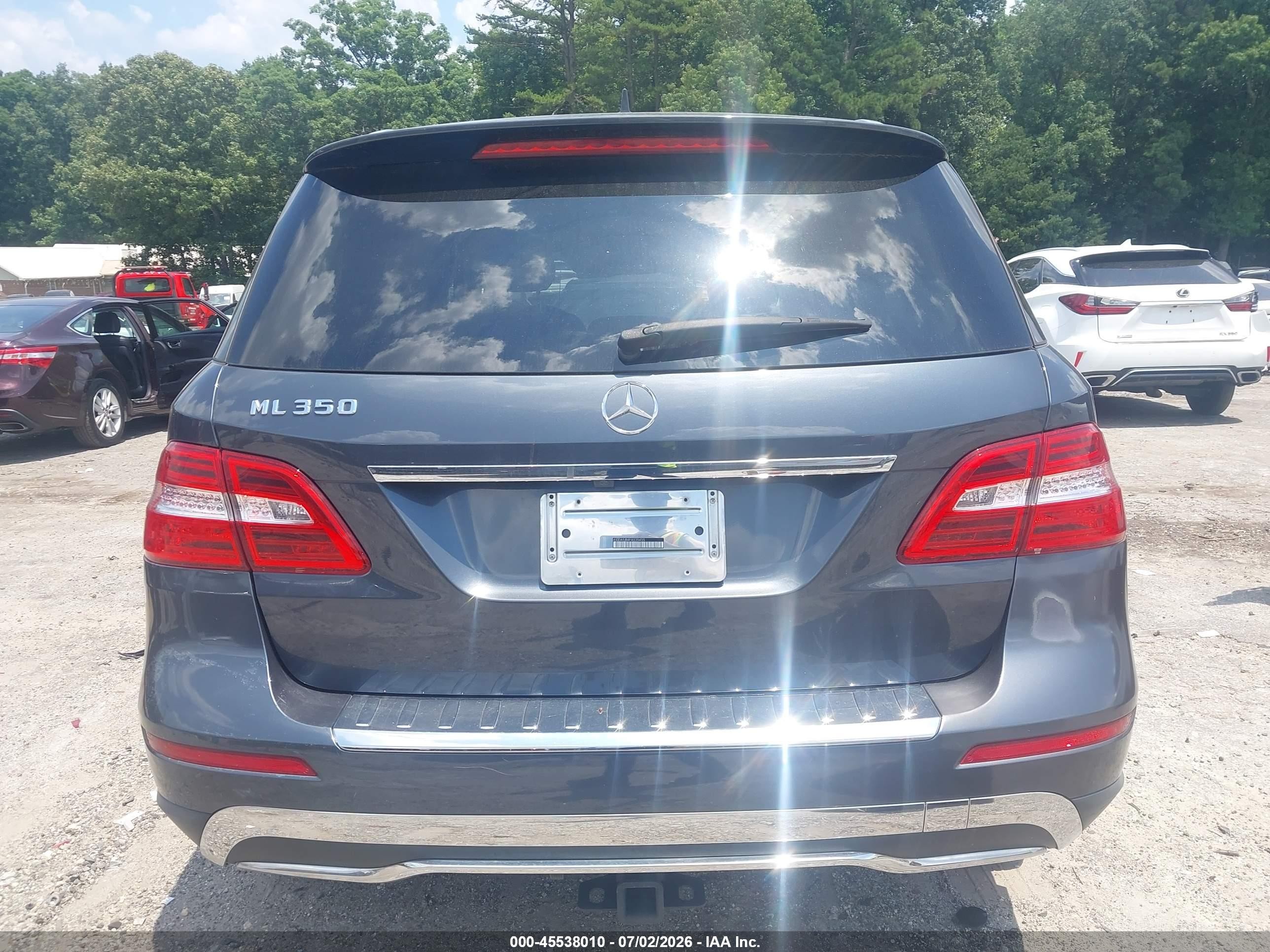 2015 Mercedes-benz Ml 350   Dark Blue vin: 4JGDA5JB4FA535455