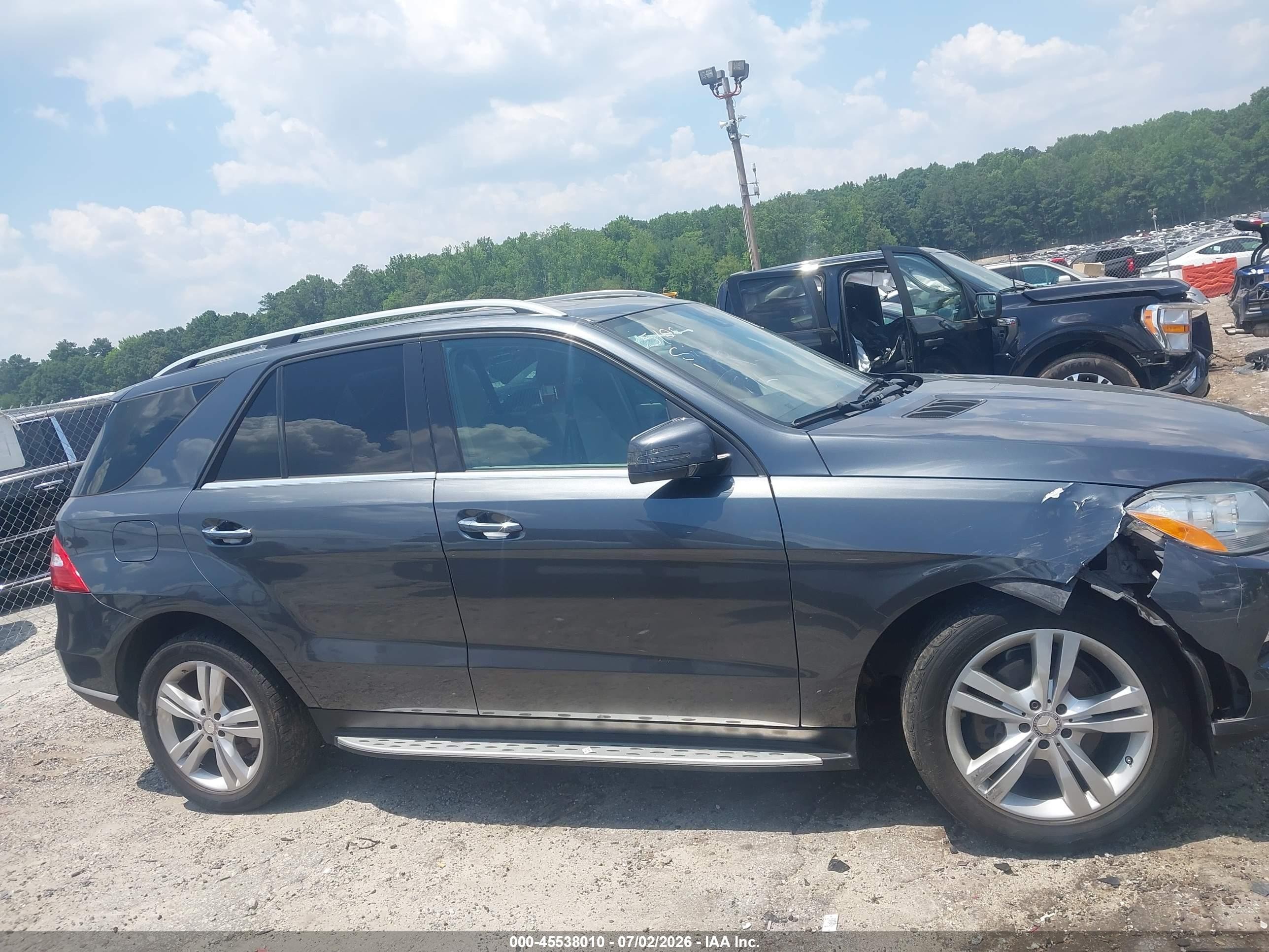 2015 Mercedes-benz Ml 350   Dark Blue vin: 4JGDA5JB4FA535455