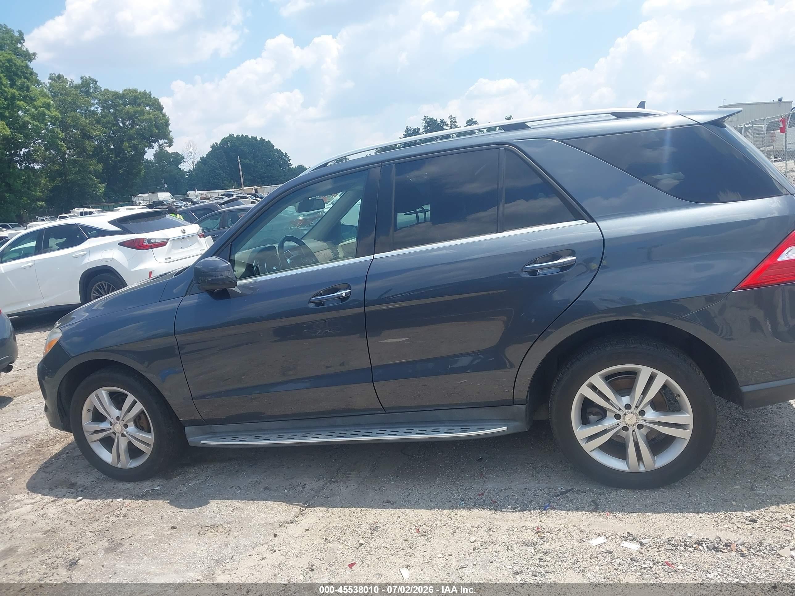 2015 Mercedes-benz Ml 350   Dark Blue vin: 4JGDA5JB4FA535455
