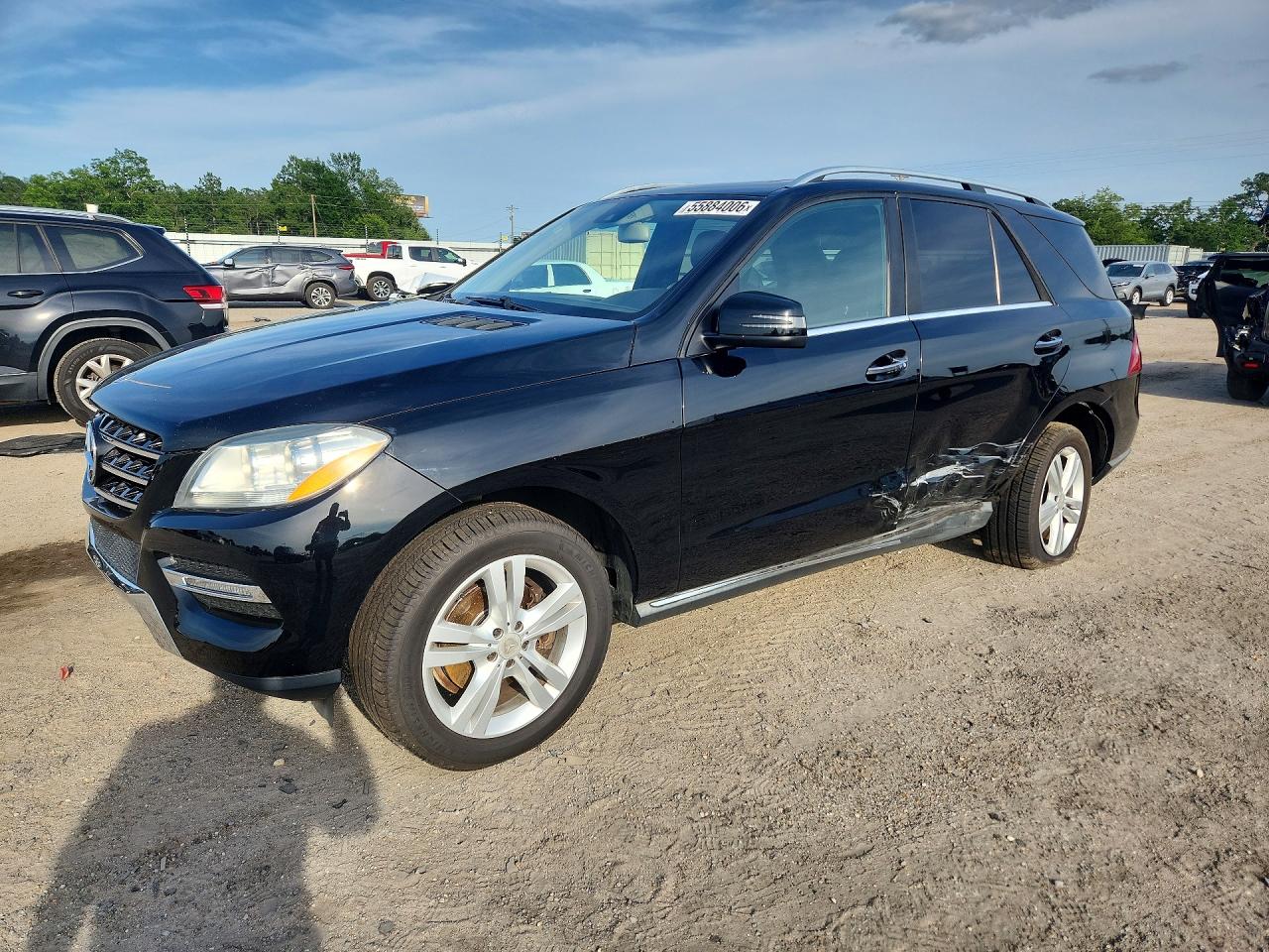 2015 Mercedes-benz Ml 350 Black vin: 4JGDA5JB4FA555446