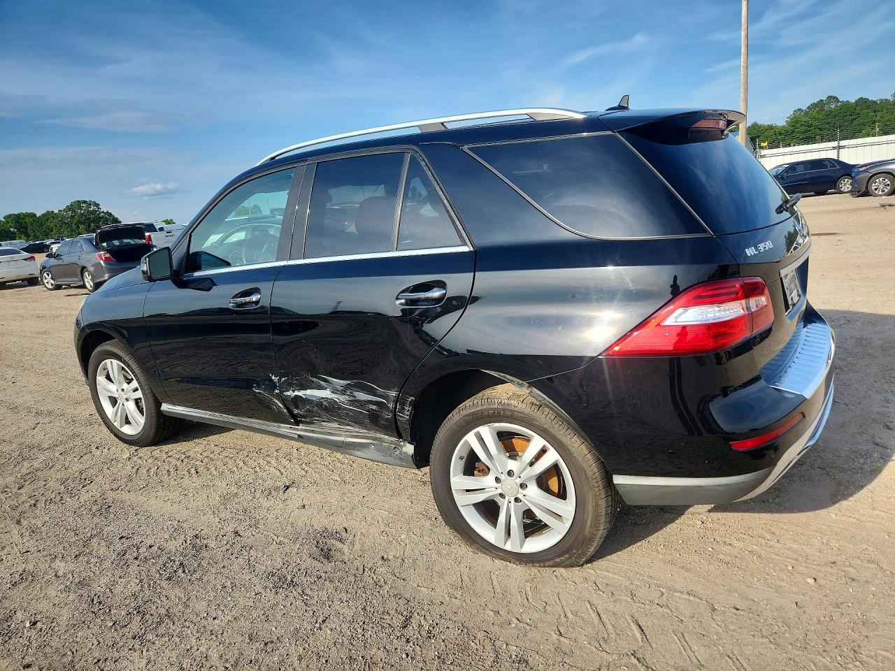 2015 Mercedes-benz Ml 350 Black vin: 4JGDA5JB4FA555446