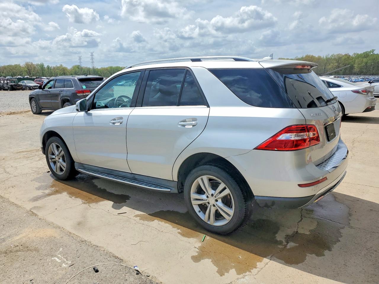 2015 Mercedes-benz Ml 350 Silver vin: 4JGDA5JB4FA574062