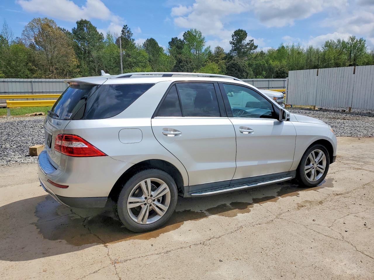 2015 Mercedes-benz Ml 350 Silver vin: 4JGDA5JB4FA574062