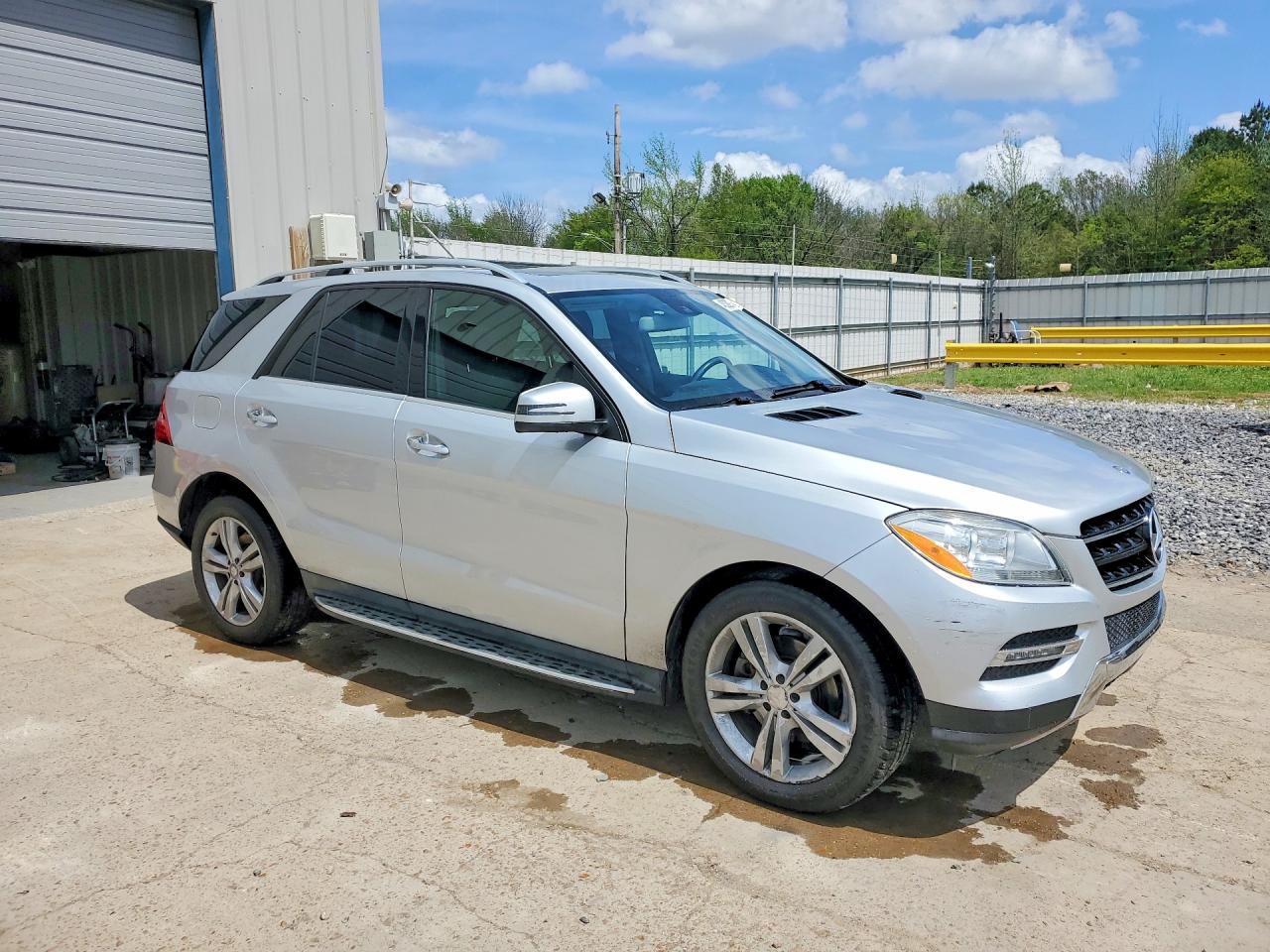 2015 Mercedes-benz Ml 350 Silver vin: 4JGDA5JB4FA574062