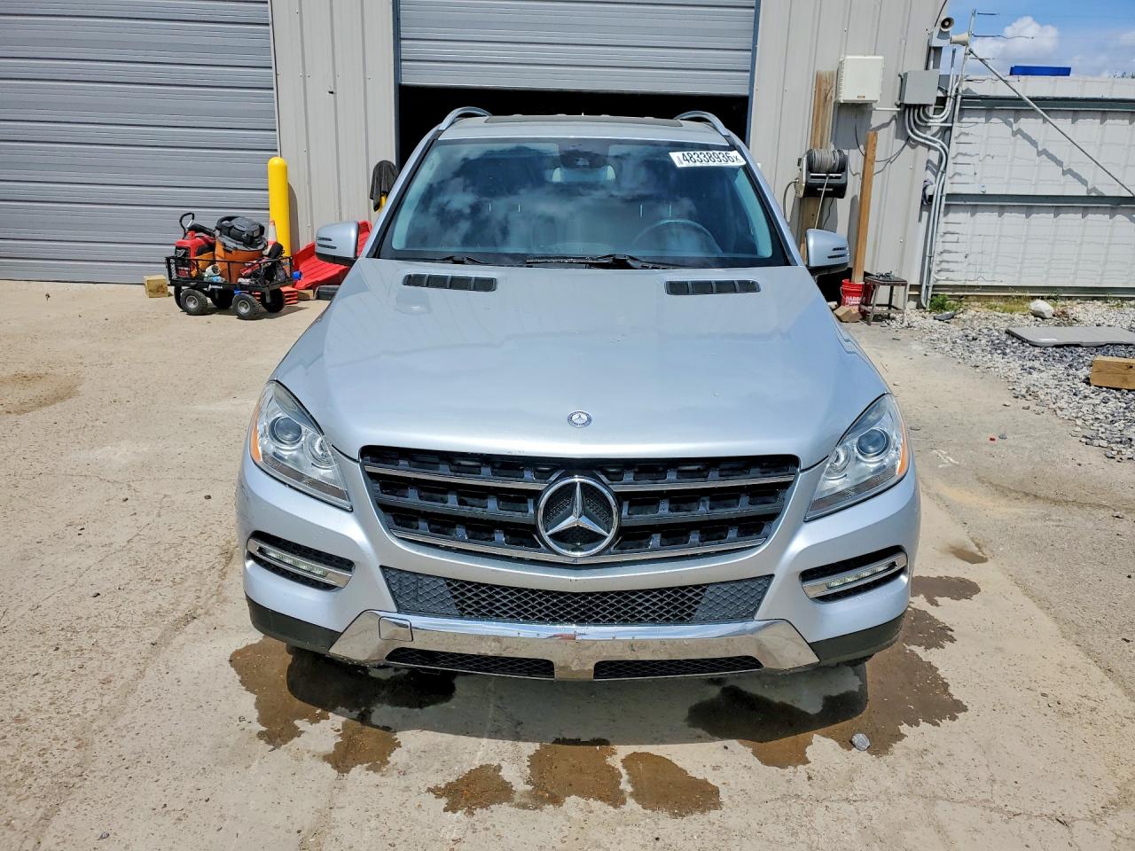 2015 Mercedes-benz Ml 350 Silver vin: 4JGDA5JB4FA574062