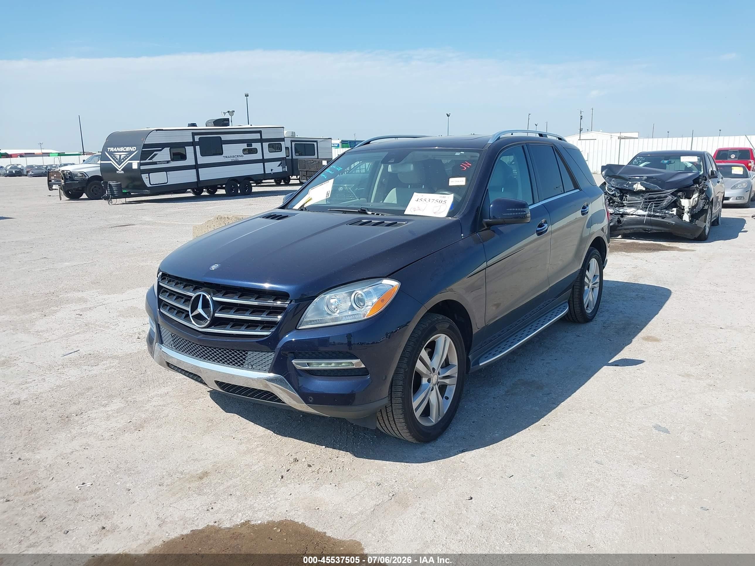 2015 Mercedes-benz Ml 350 Dark Blue vin: 4JGDA5JB4FA590553