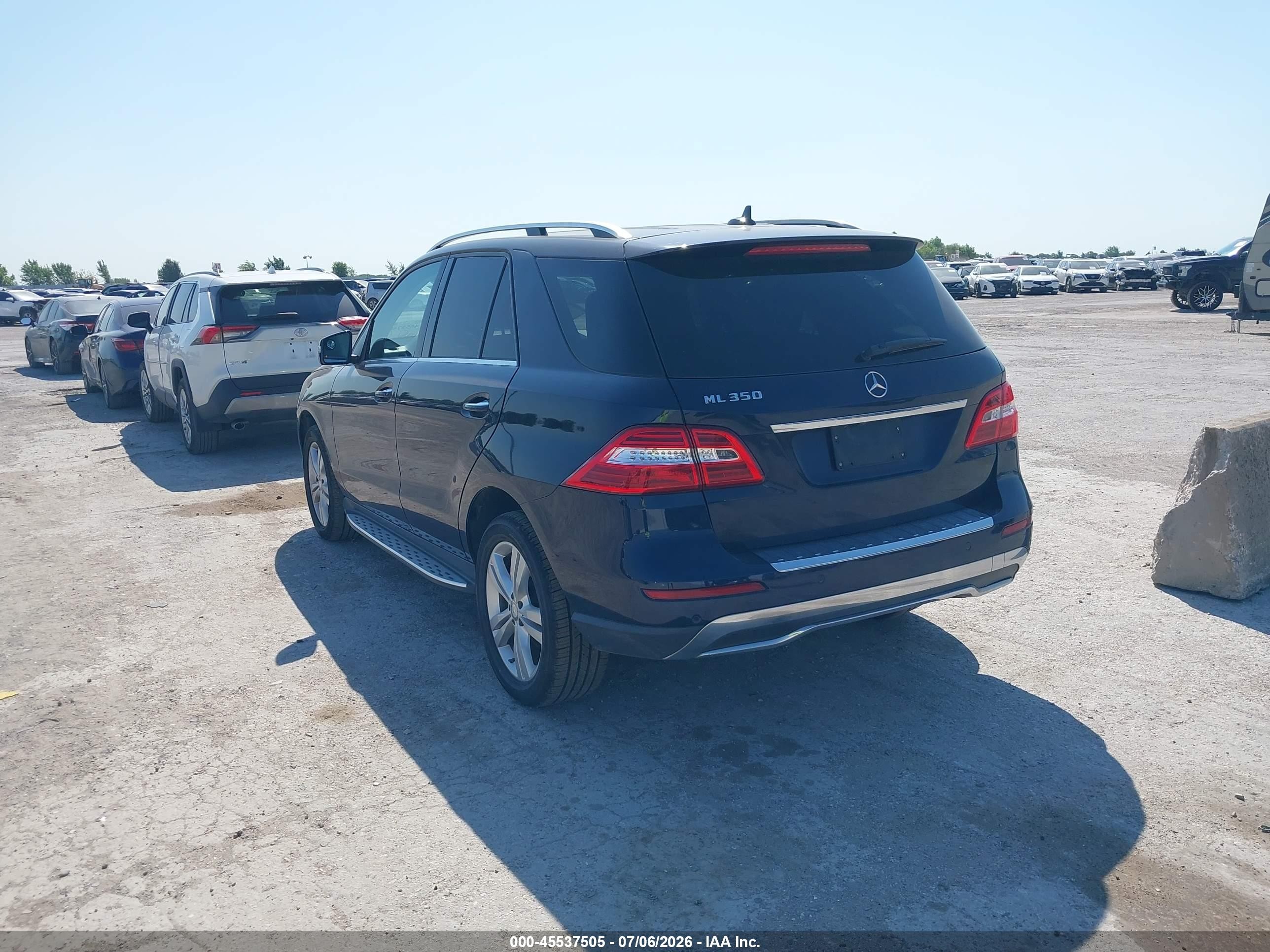 2015 Mercedes-benz Ml 350 Dark Blue vin: 4JGDA5JB4FA590553